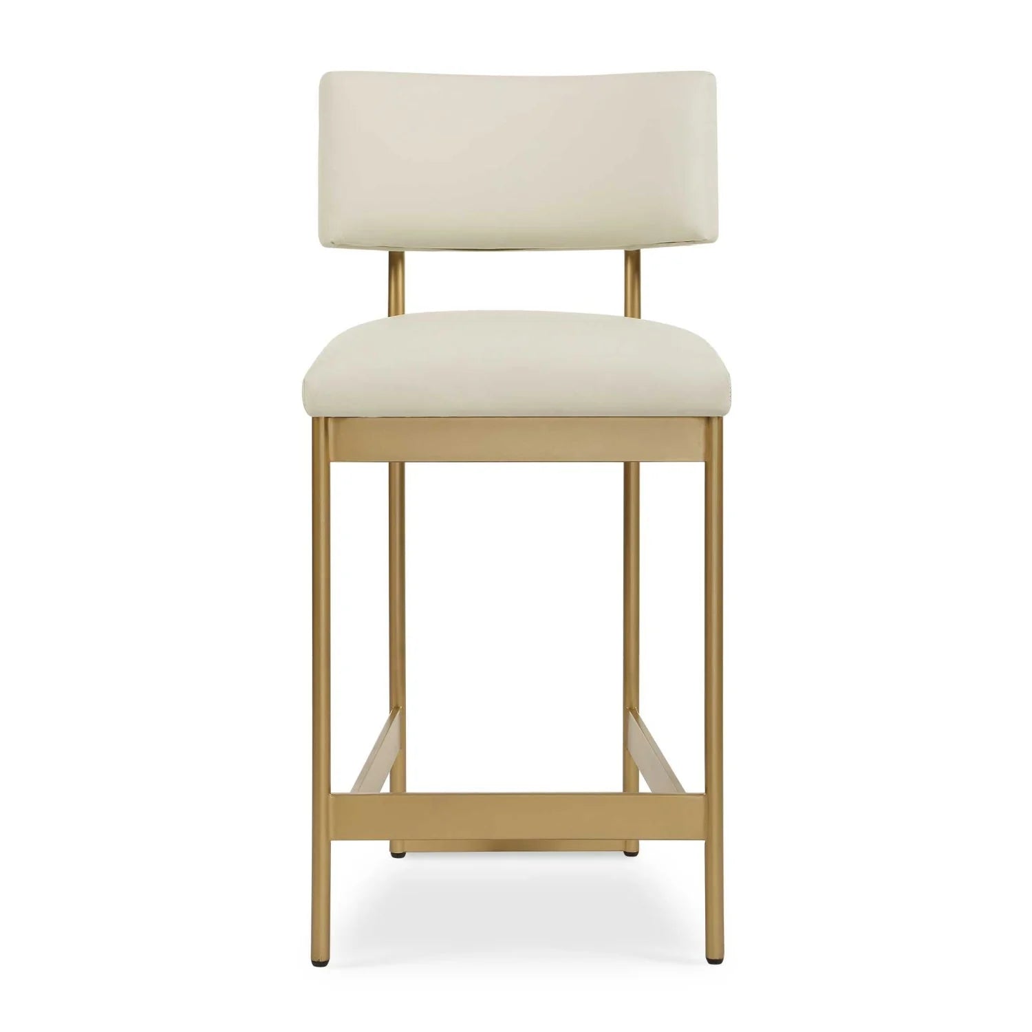 Luxury Upholstered Modern Leather Counter Stool European Style for Villa