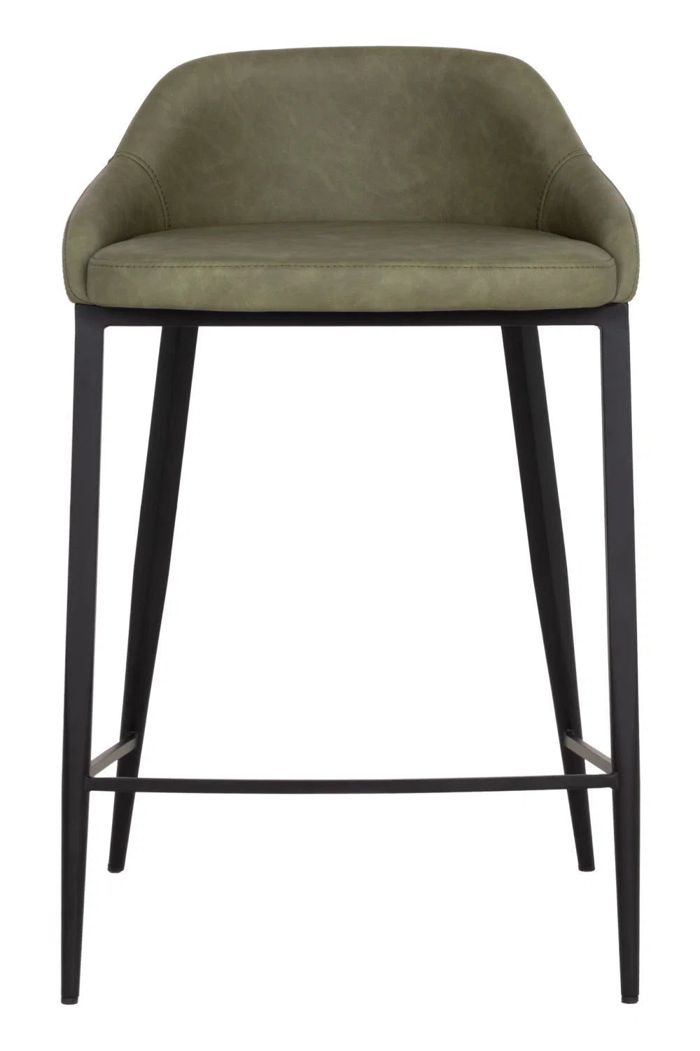 Luxury Upholstered Modern Leather Counter Stool European Style for Villa