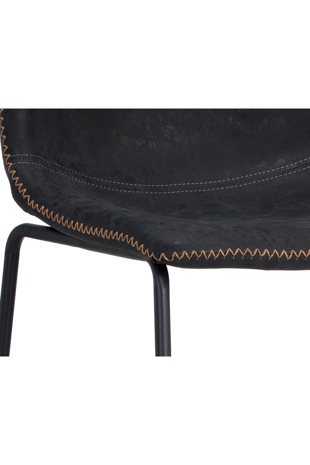 Luxury Upholstered Modern Leather Counter Stool European Style for Villa