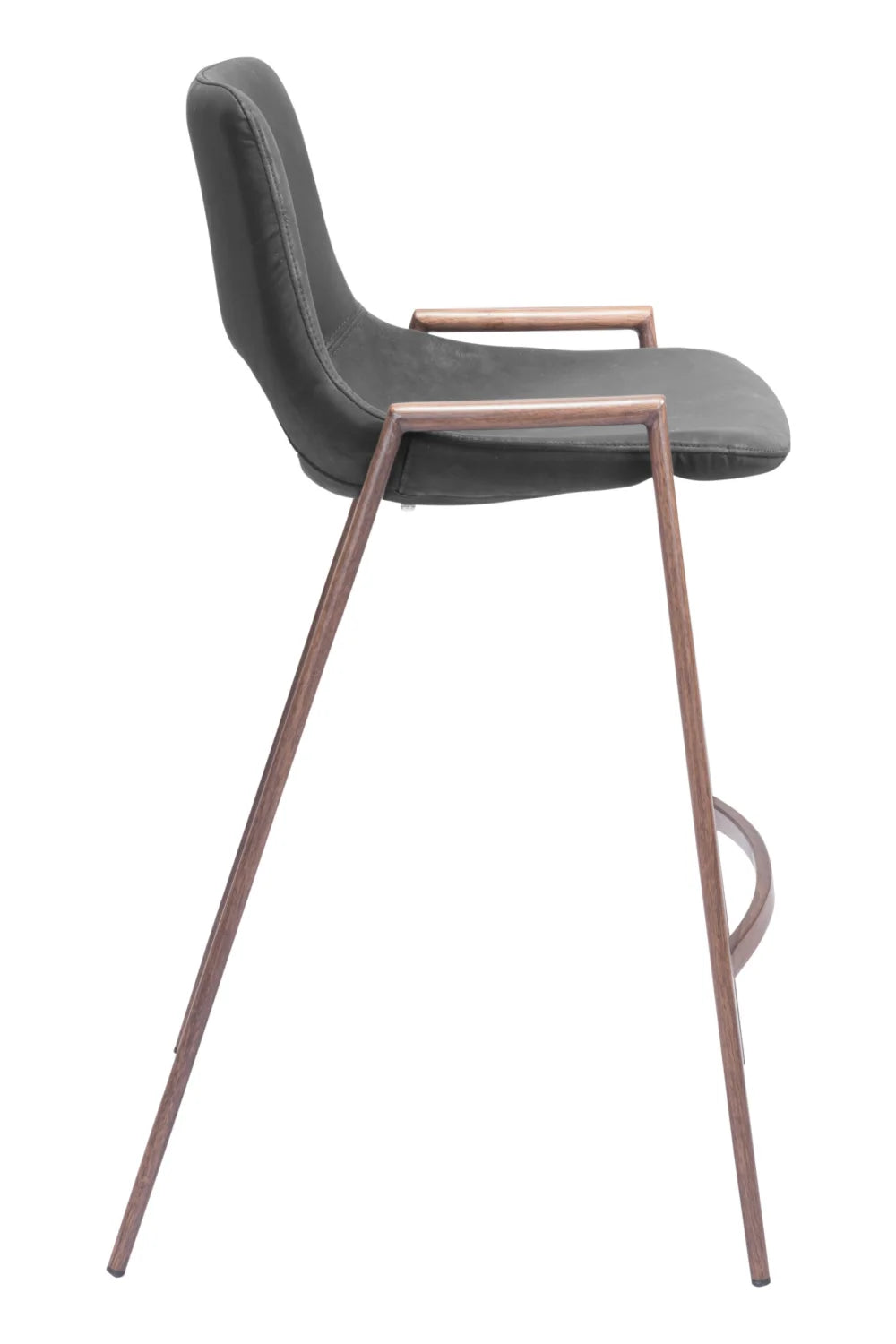 Luxury Upholstered Modern Leather Counter Stool European Style for Villa