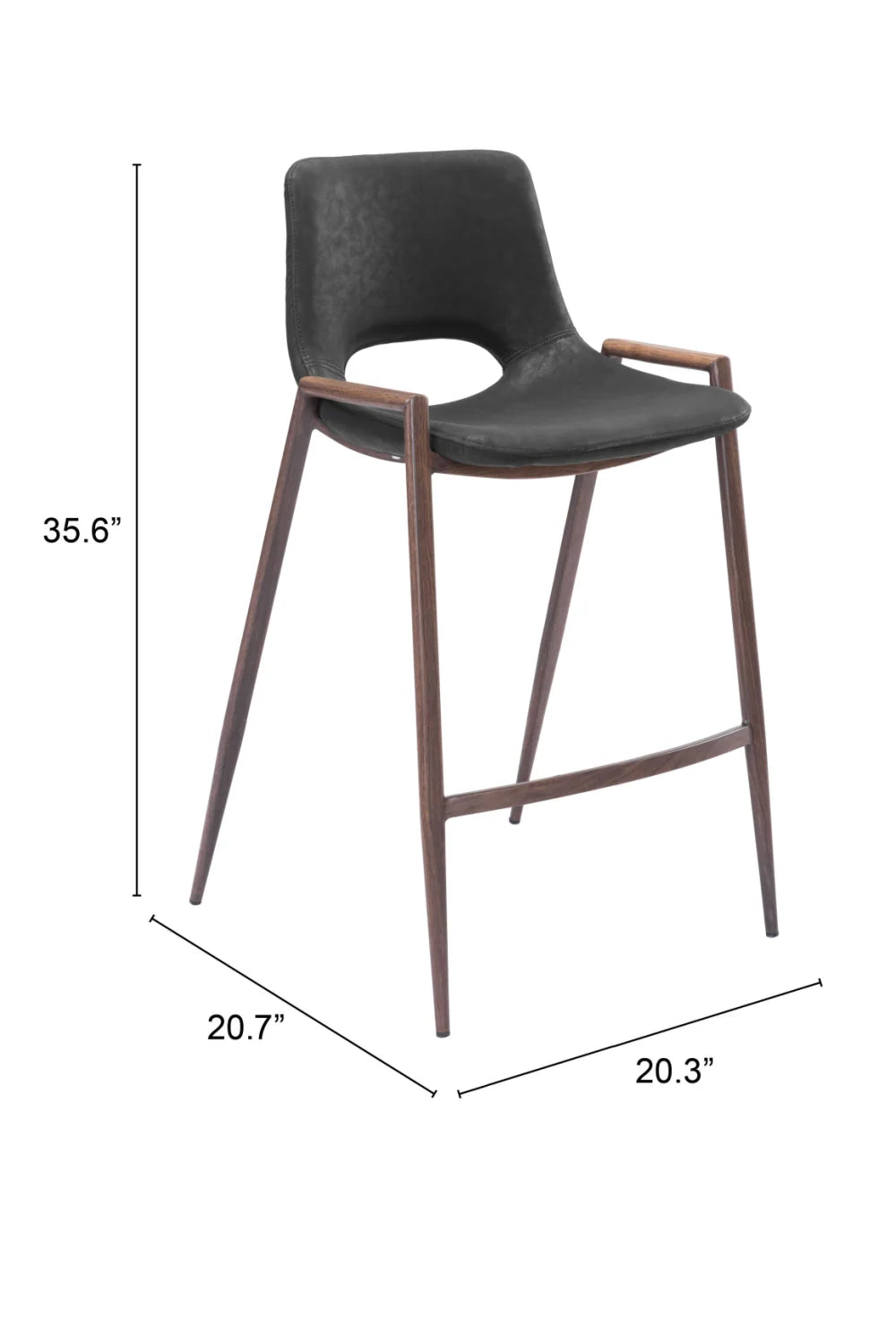 Luxury Upholstered Modern Leather Counter Stool European Style for Villa