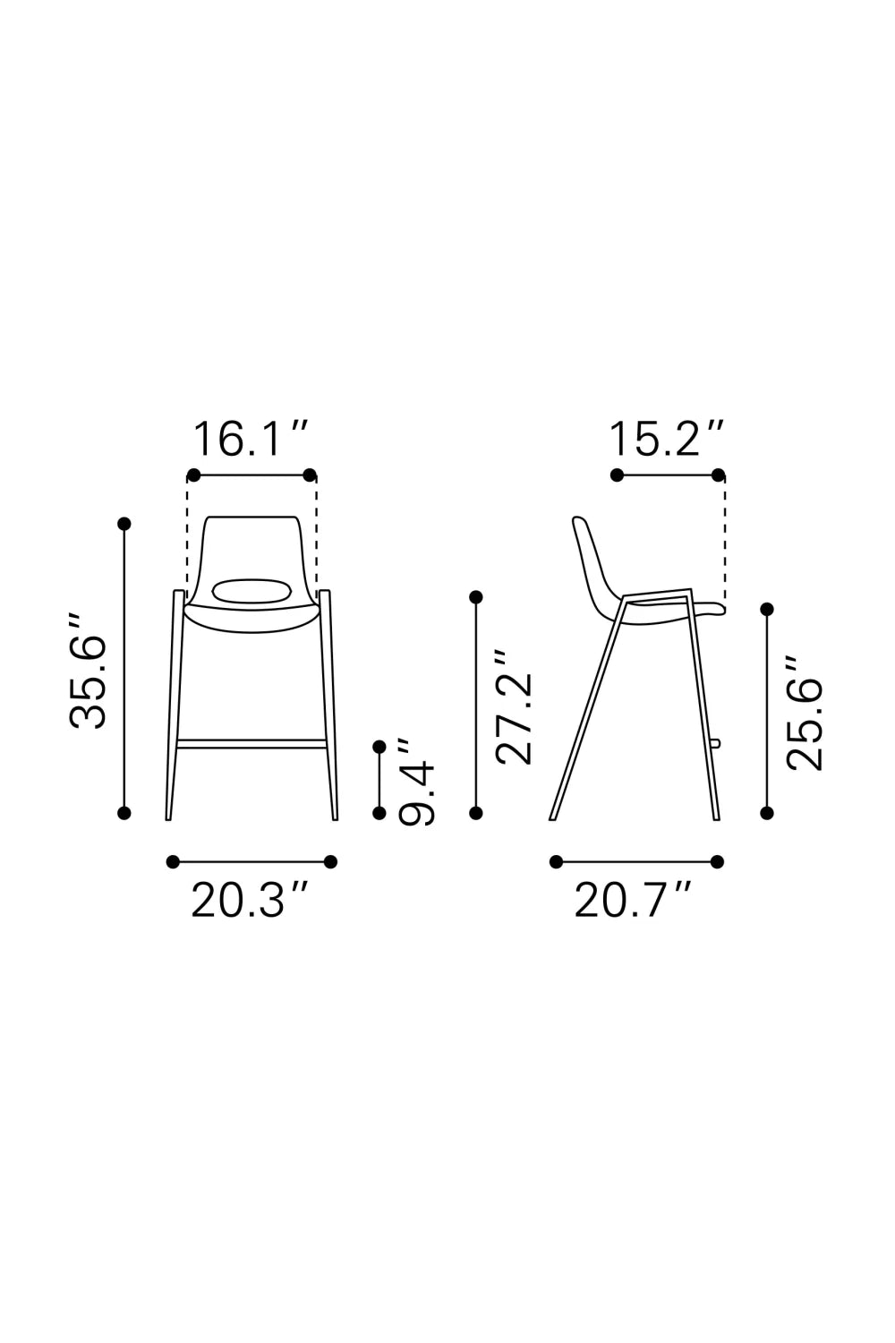 Luxury Upholstered Modern Leather Counter Stool European Style for Villa