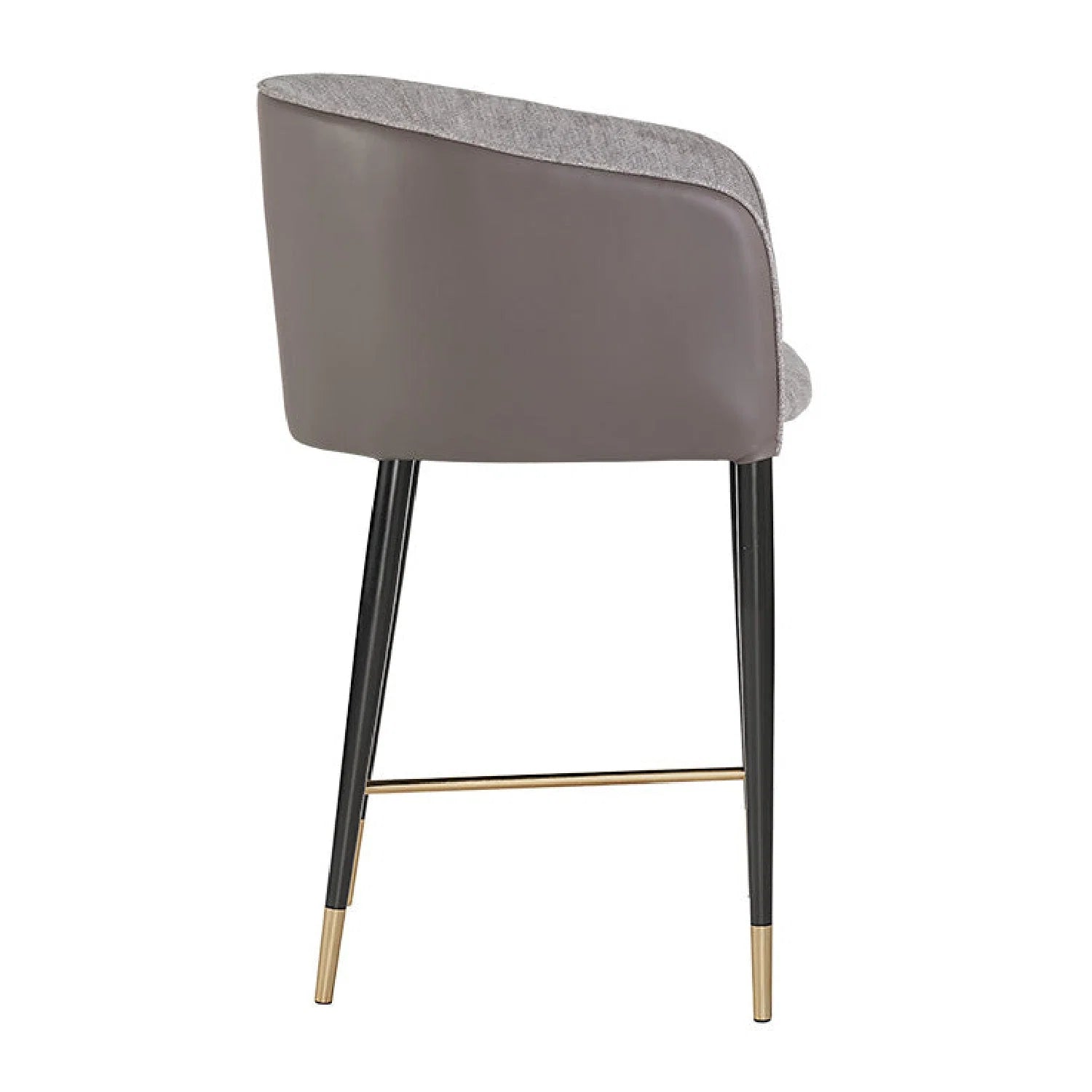 Luxury Upholstered Modern Leather Counter Stool European Style for Villa
