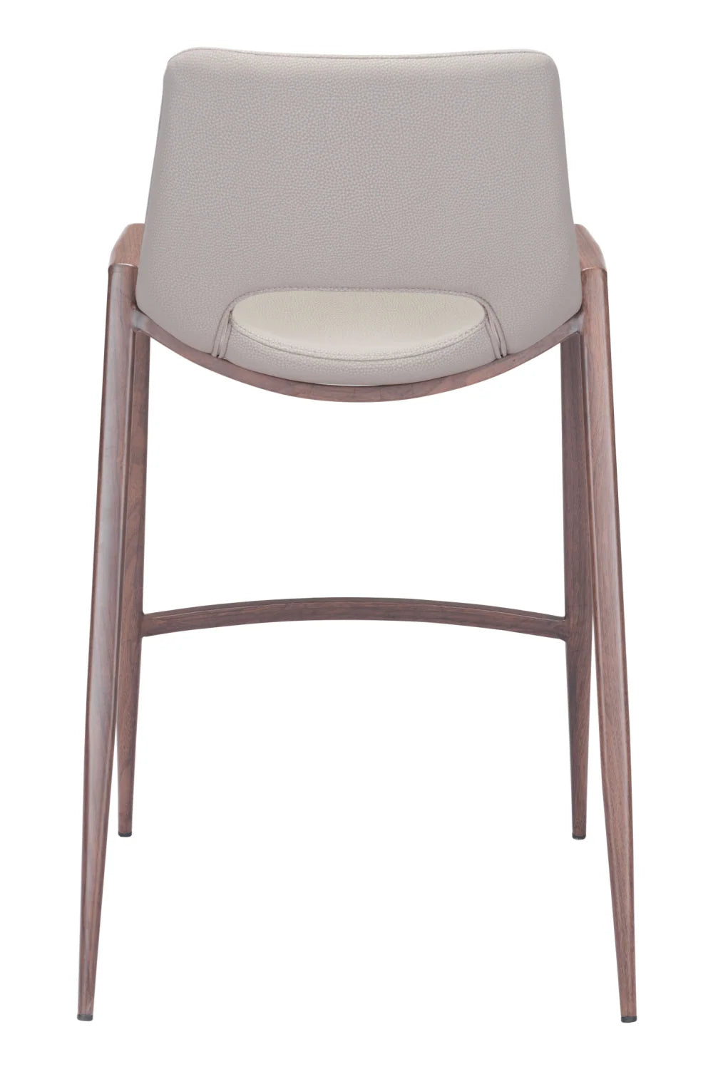 Luxury Upholstered Modern Leather Counter Stool European Style for Villa