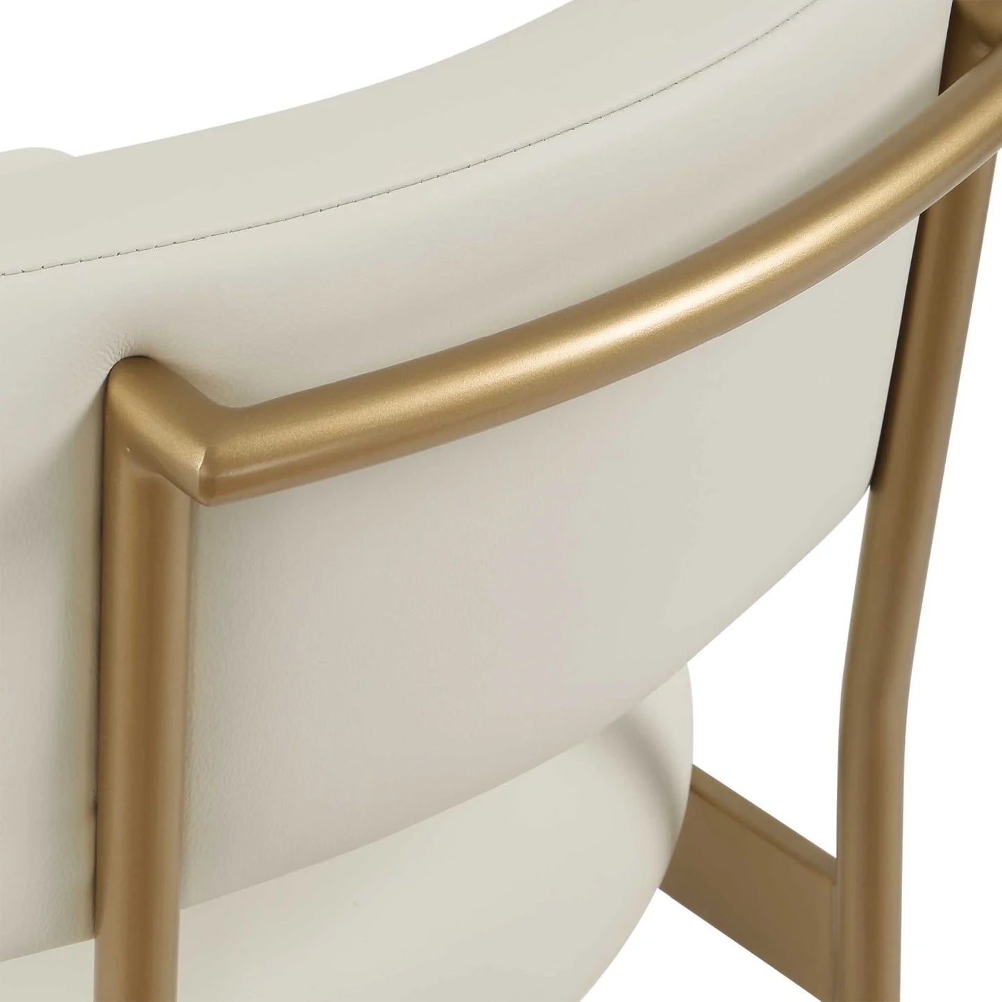 Luxury Upholstered Modern Leather Counter Stool European Style for Villa