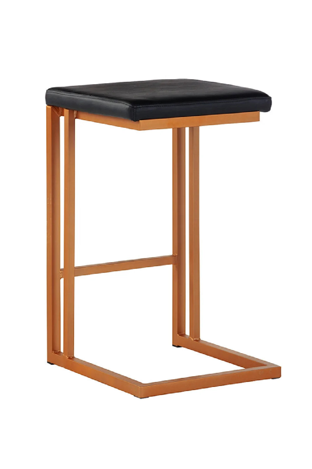 Luxury Upholstered Modern Leather Counter Stool Set European Style for Villa