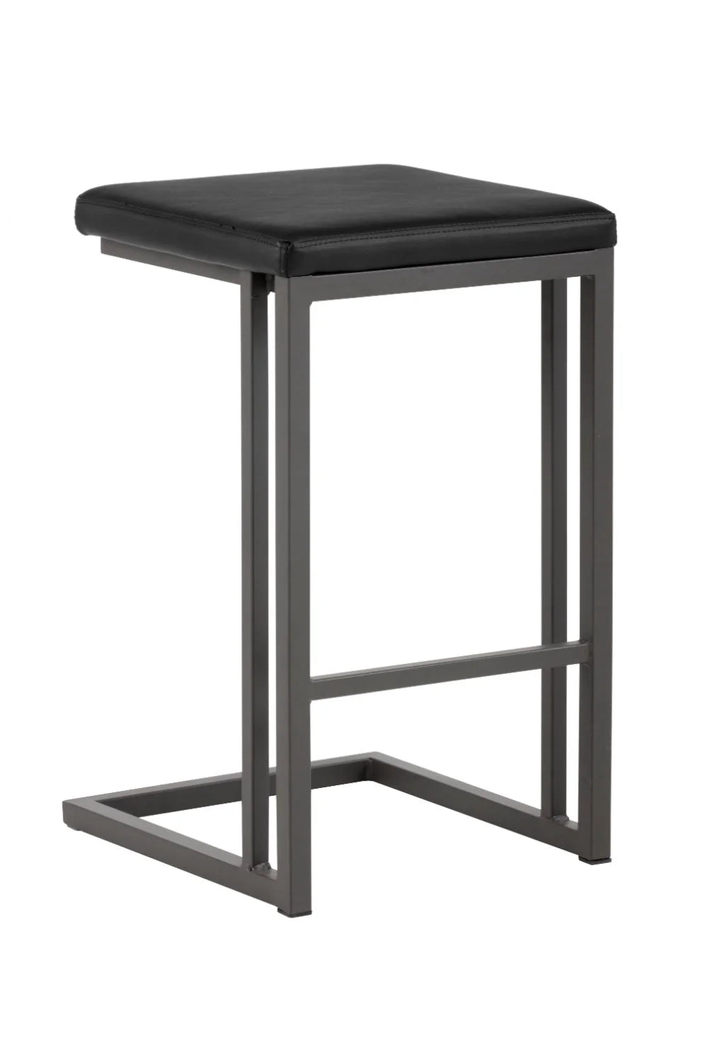 Luxury Upholstered Modern Leather Counter Stool Set European Style for Villa