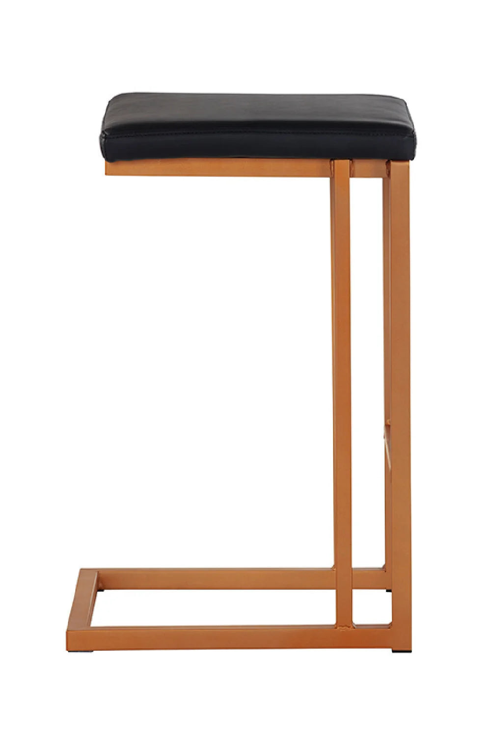 Luxury Upholstered Modern Leather Counter Stool Set European Style for Villa