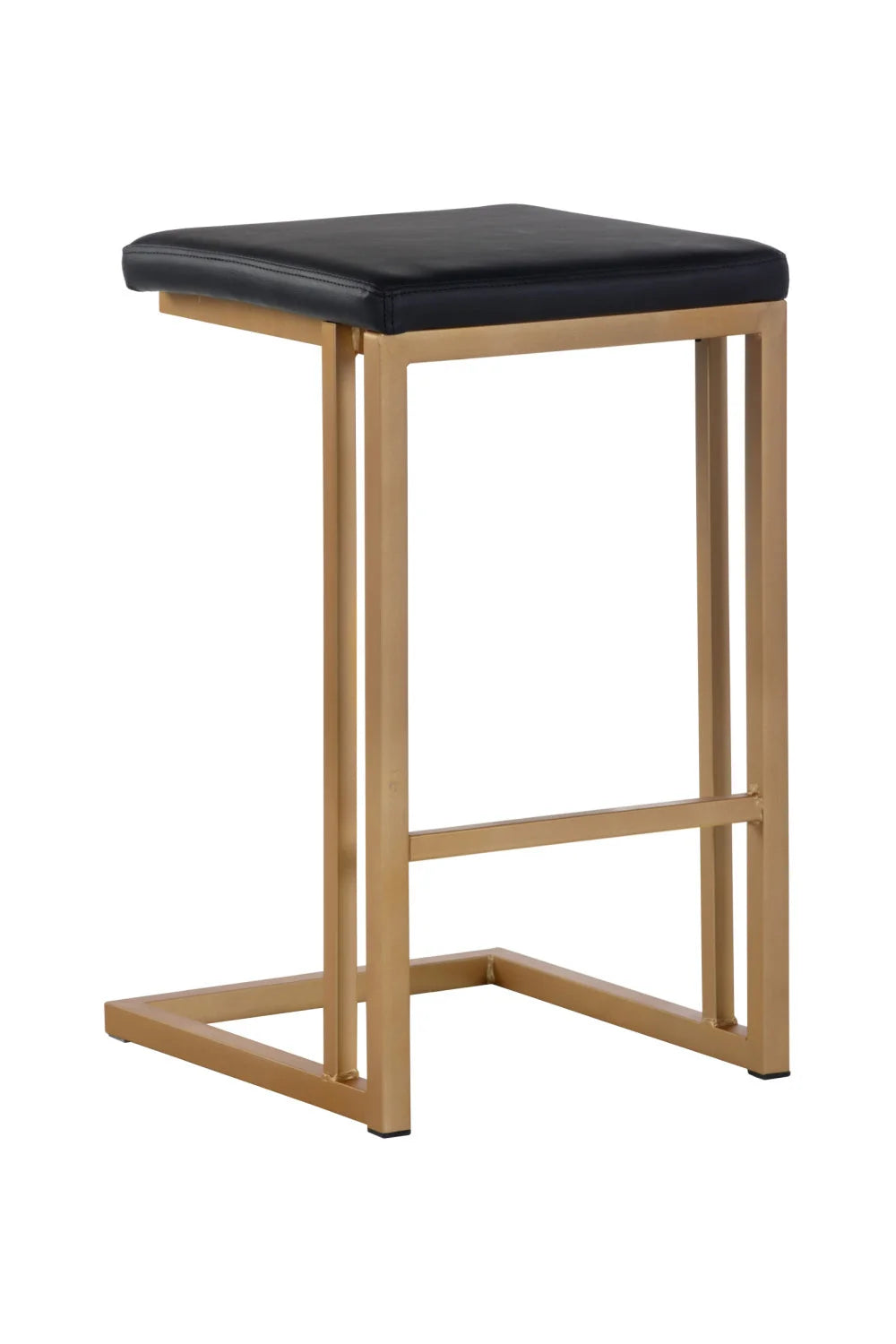 Luxury Upholstered Modern Leather Counter Stool Set European Style for Villa