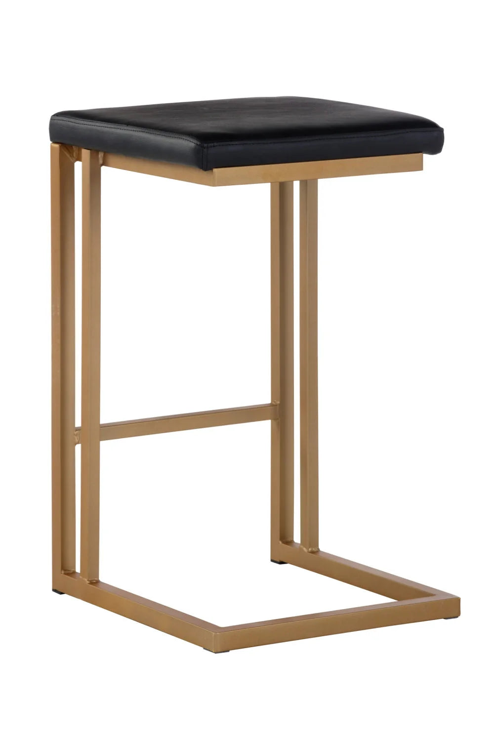 Luxury Upholstered Modern Leather Counter Stool Set European Style for Villa