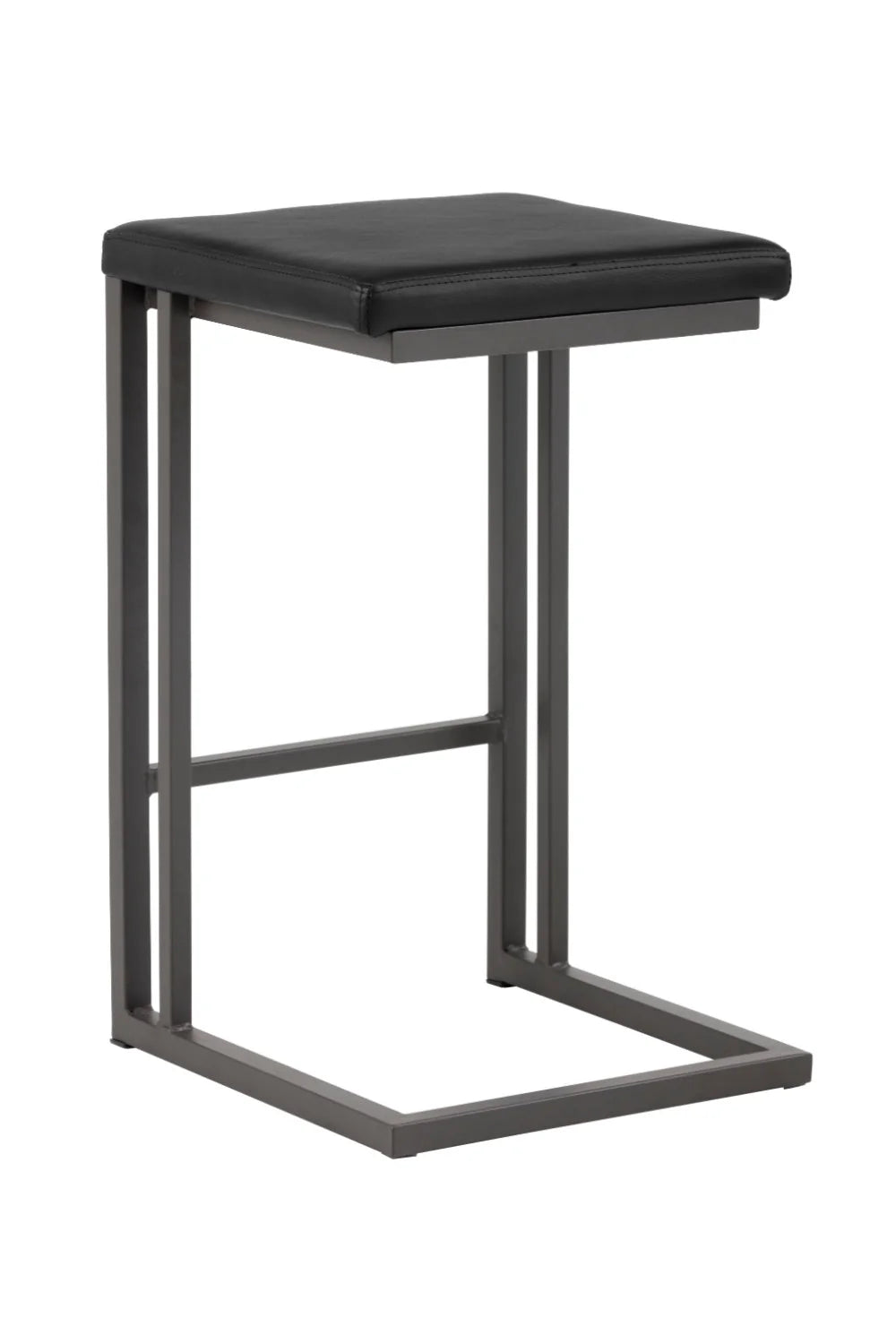 Luxury Upholstered Modern Leather Counter Stool Set European Style for Villa