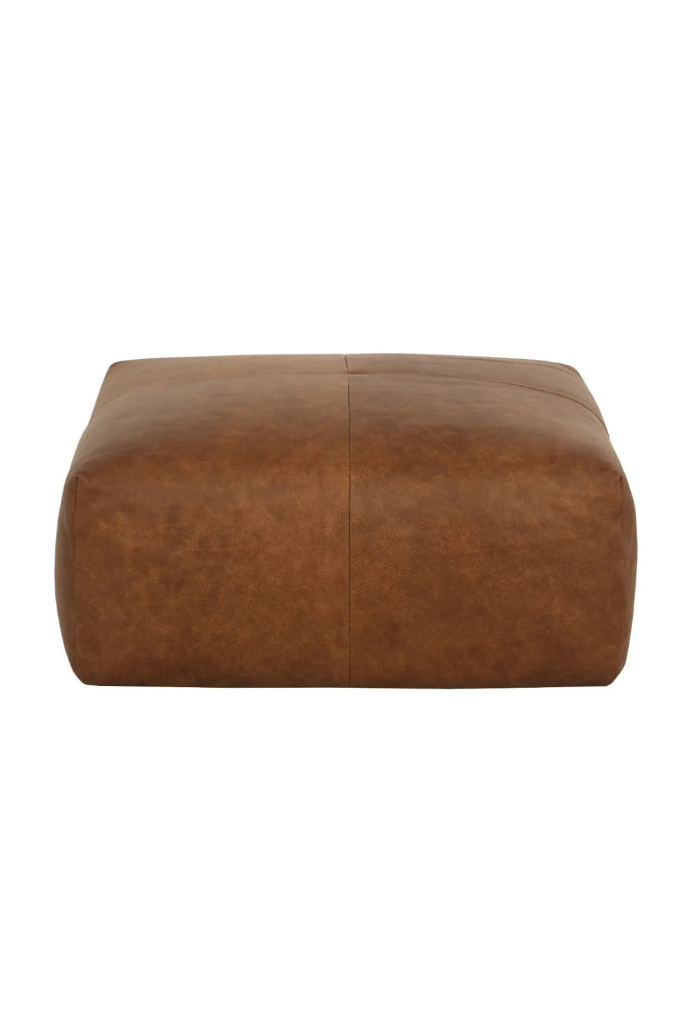 Luxury Upholstered Modern Leather Ottoman European Style for Villa