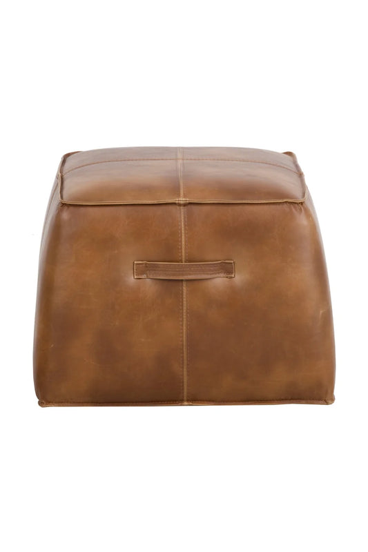 Luxury Upholstered Modern Leather Ottoman European Style for Villa