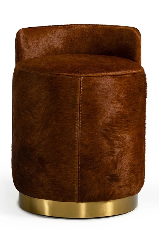 Luxury Upholstered Modern Leather Ottoman European Style for Villa