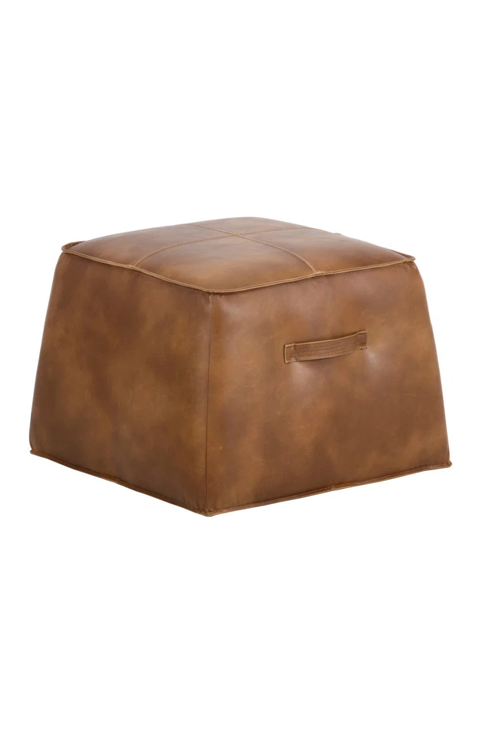 Luxury Upholstered Modern Leather Ottoman European Style for Villa
