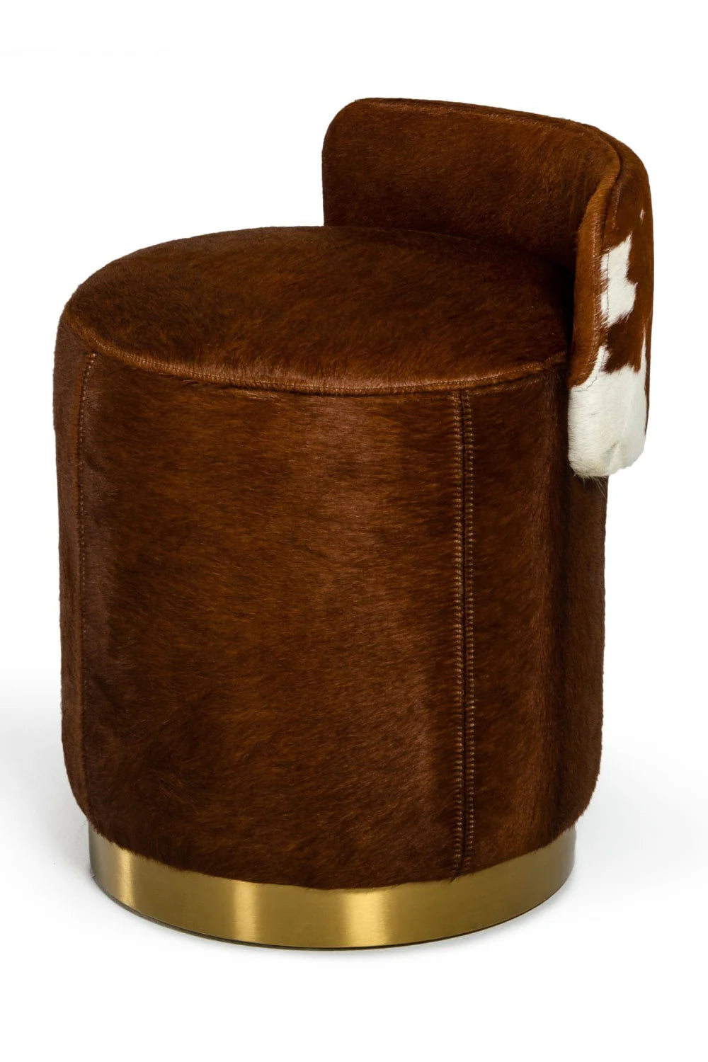 Luxury Upholstered Modern Leather Ottoman European Style for Villa