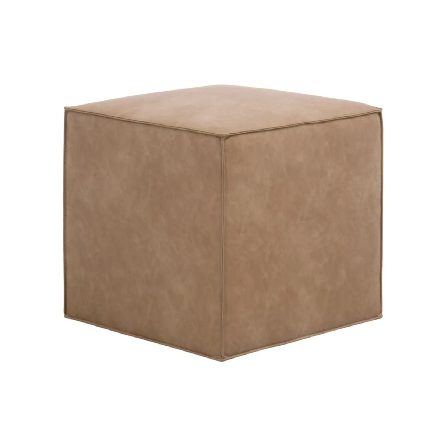 Luxury Upholstered Modern Leather Ottoman European Style for Villa