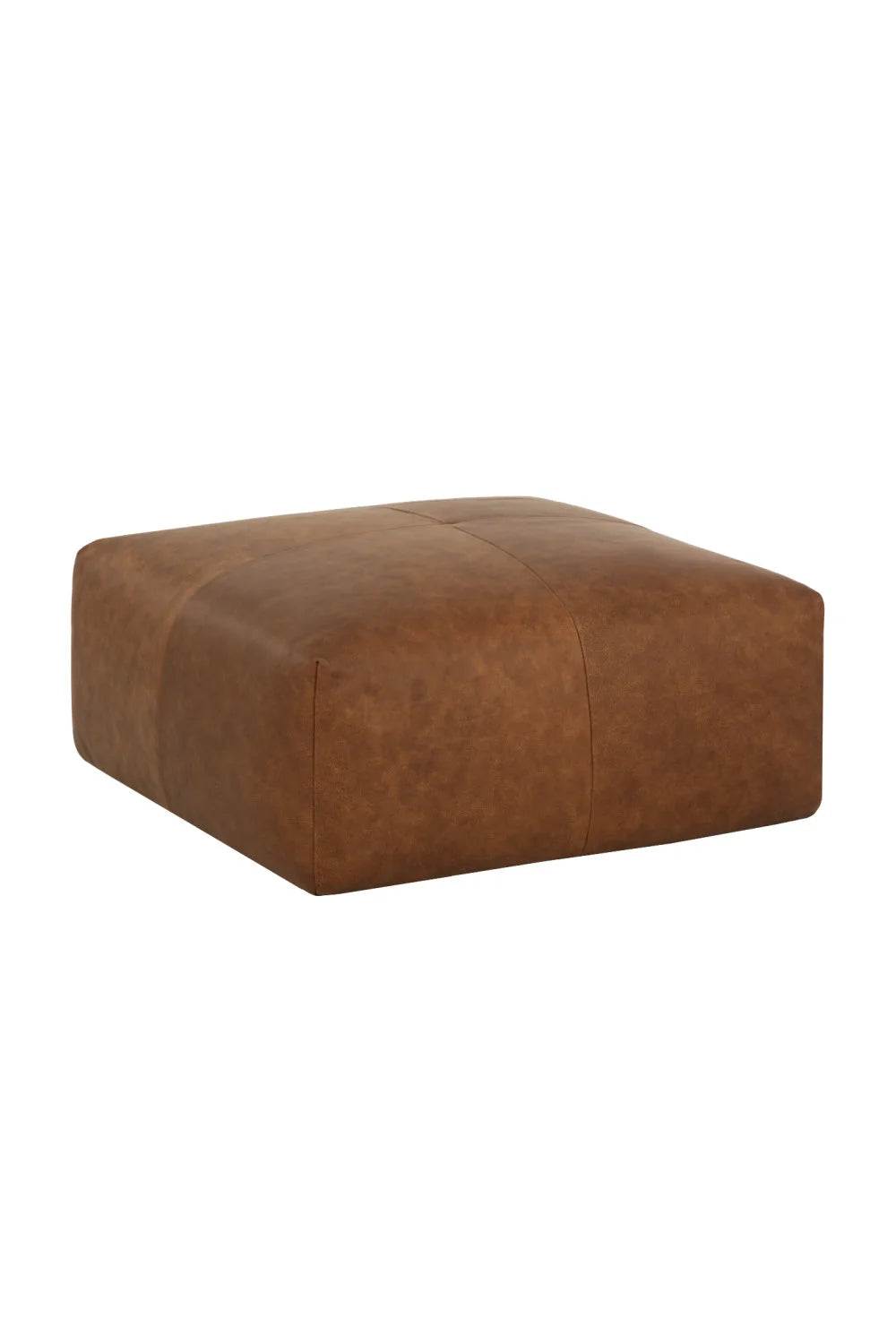 Luxury Upholstered Modern Leather Ottoman European Style for Villa