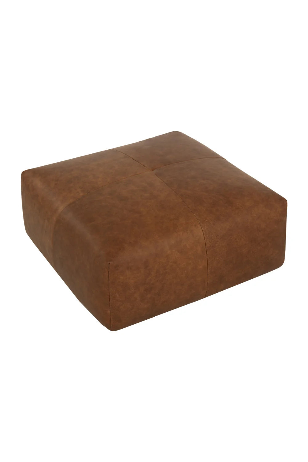 Luxury Upholstered Modern Leather Ottoman European Style for Villa