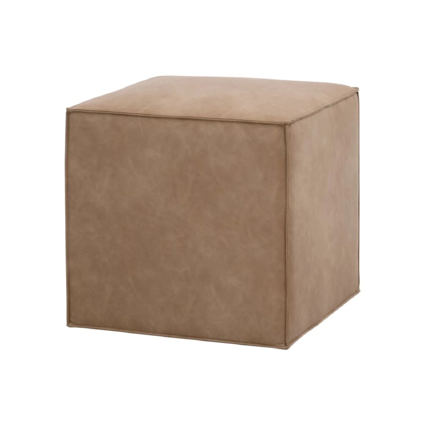Luxury Upholstered Modern Leather Ottoman European Style for Villa