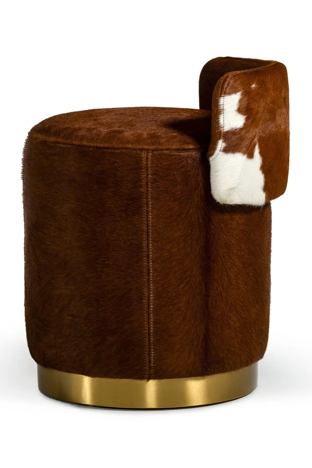 Luxury Upholstered Modern Leather Ottoman European Style for Villa
