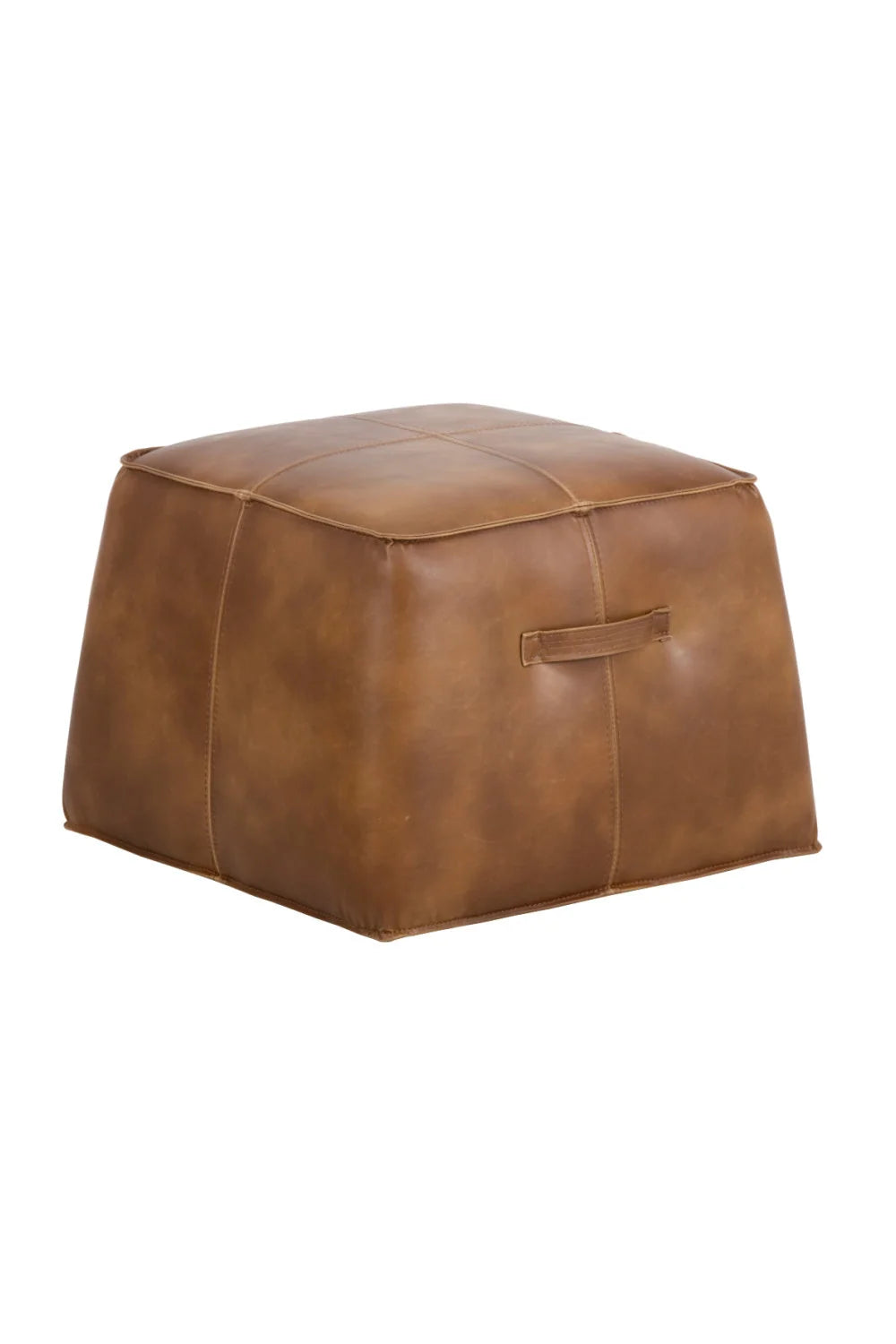 Luxury Upholstered Modern Leather Ottoman European Style for Villa