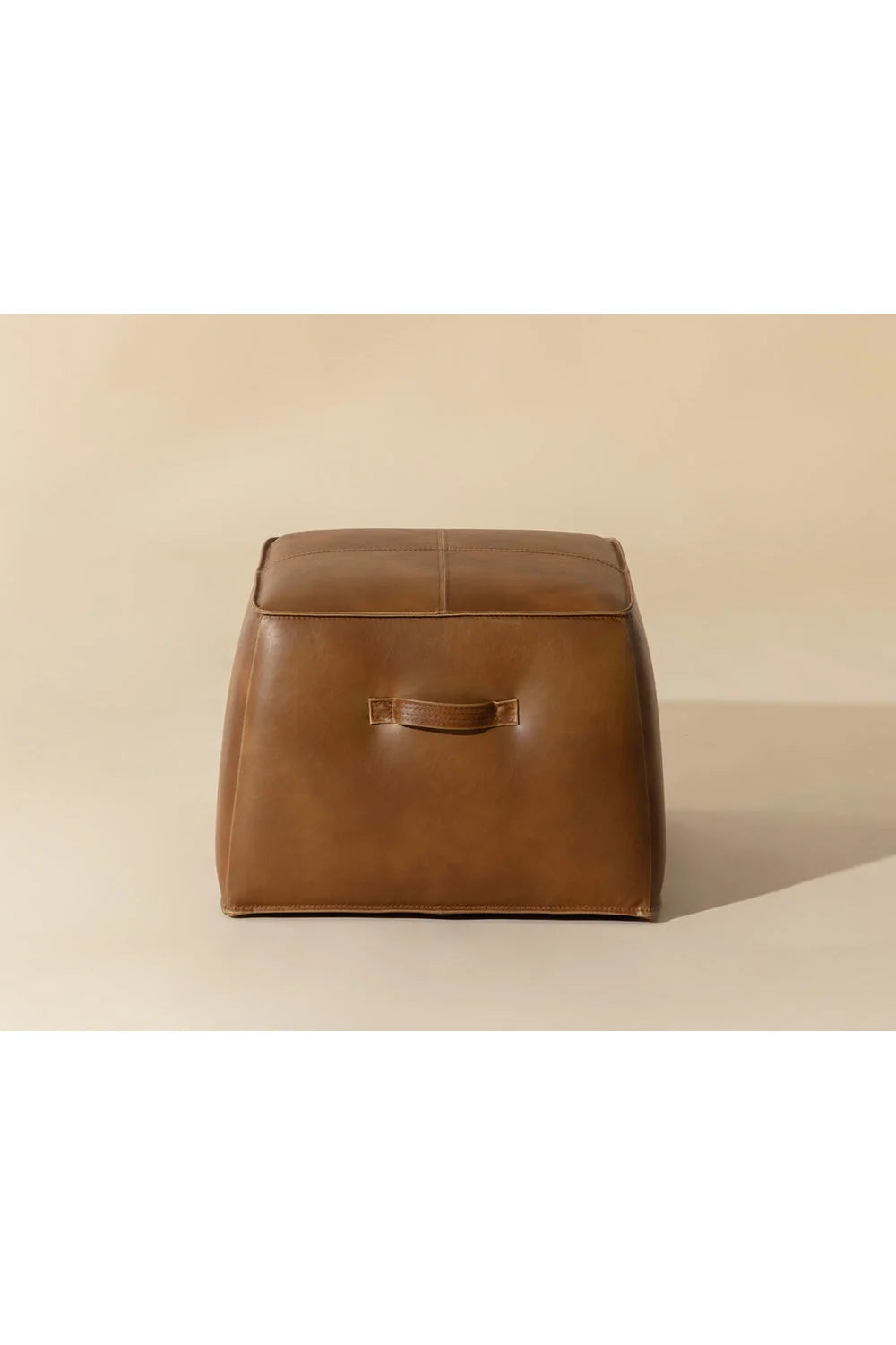 Luxury Upholstered Modern Leather Ottoman European Style for Villa