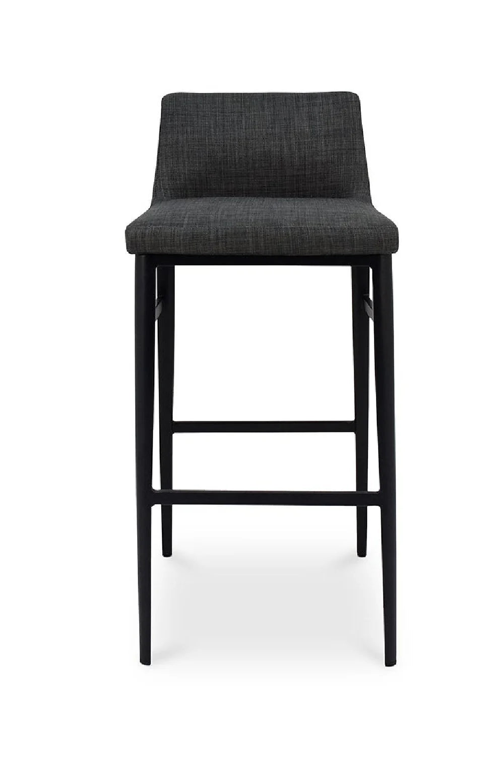 Luxury Upholstered Modern Low-Back Bar Stool European Style for Villa