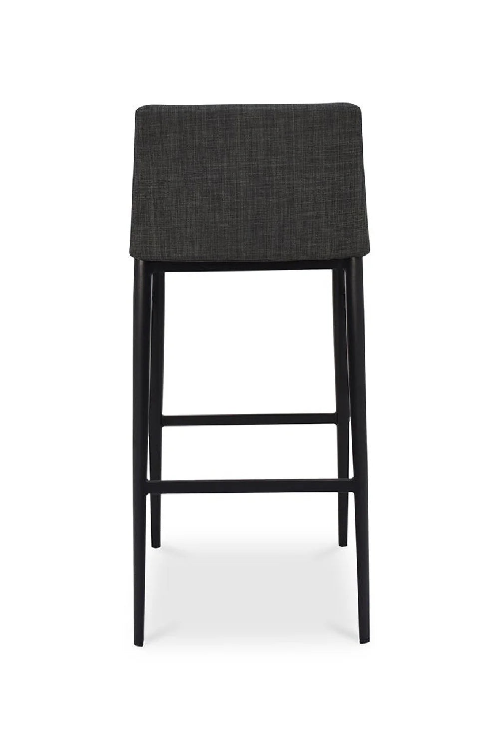 Luxury Upholstered Modern Low-Back Bar Stool European Style for Villa