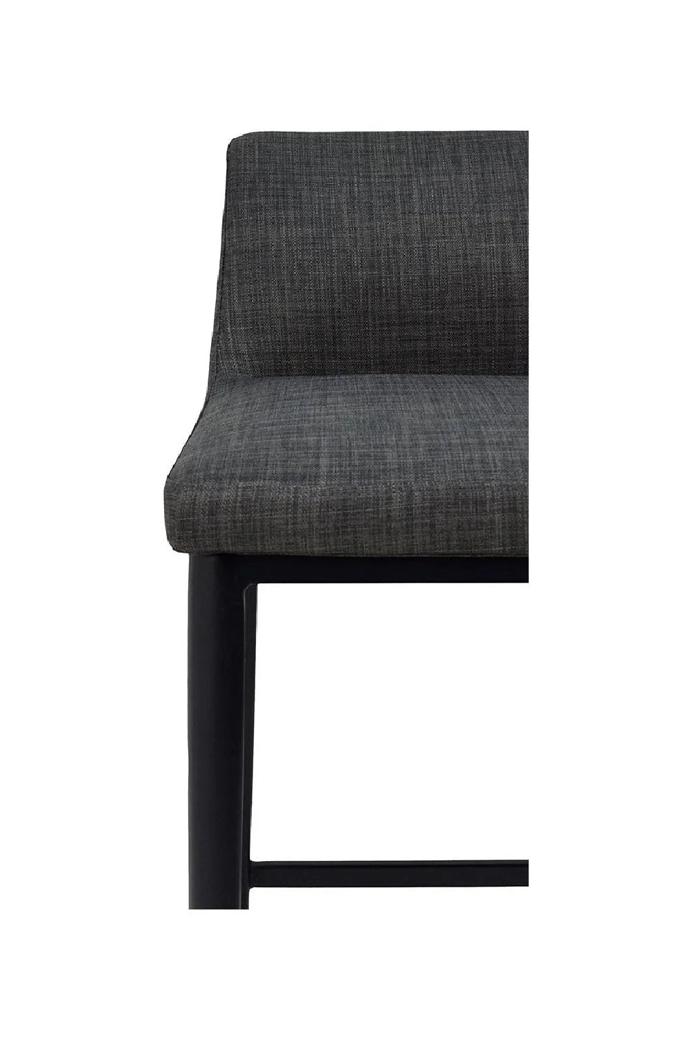 Luxury Upholstered Modern Low-Back Bar Stool European Style for Villa