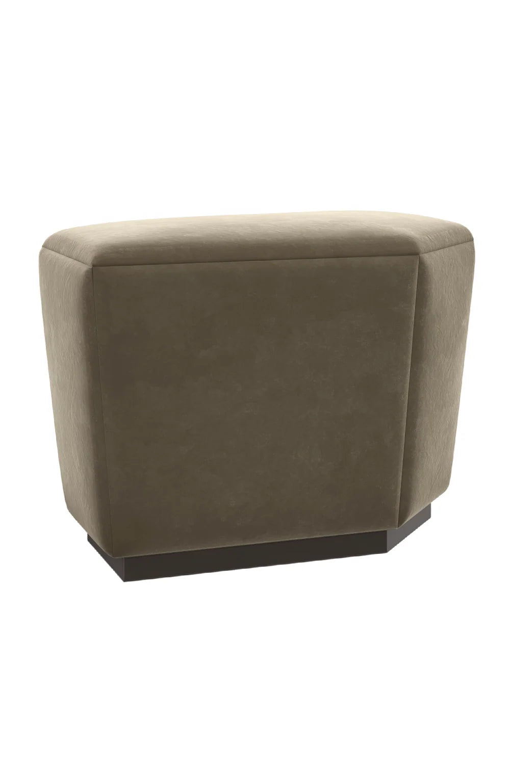 Luxury Upholstered Modern Mohair Storage Ottoman European Style for Villa