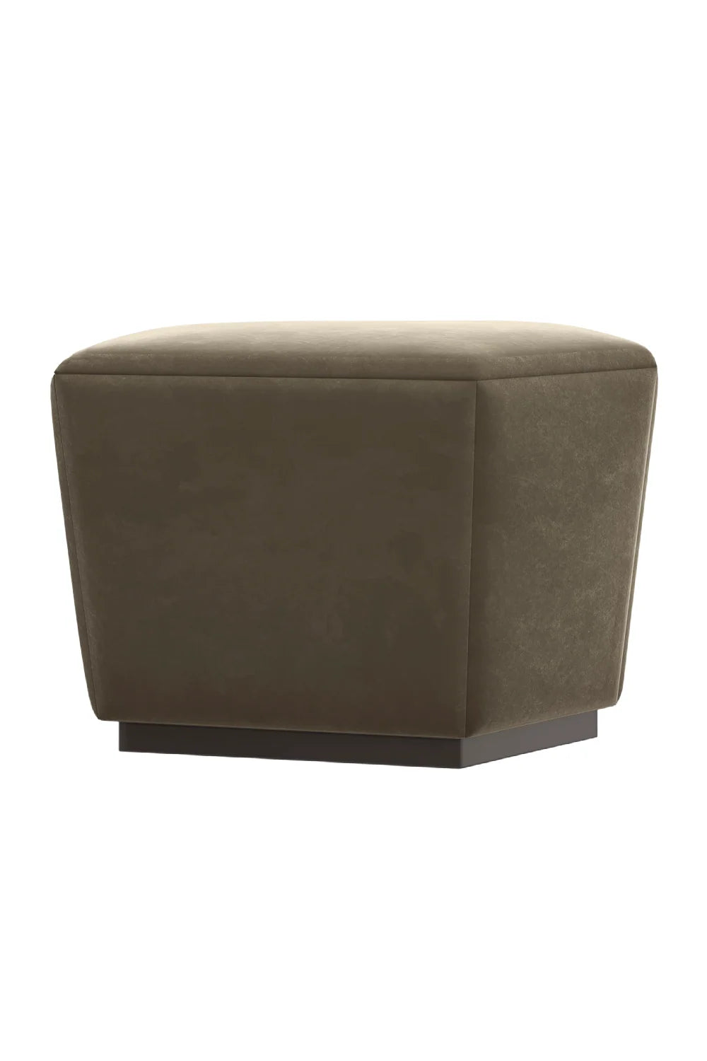 Luxury Upholstered Modern Mohair Storage Ottoman European Style for Villa