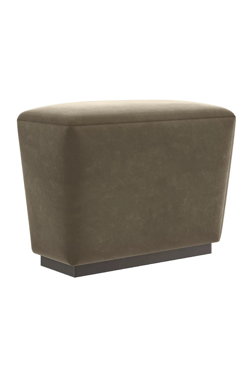 Luxury Upholstered Modern Mohair Storage Ottoman European Style for Villa