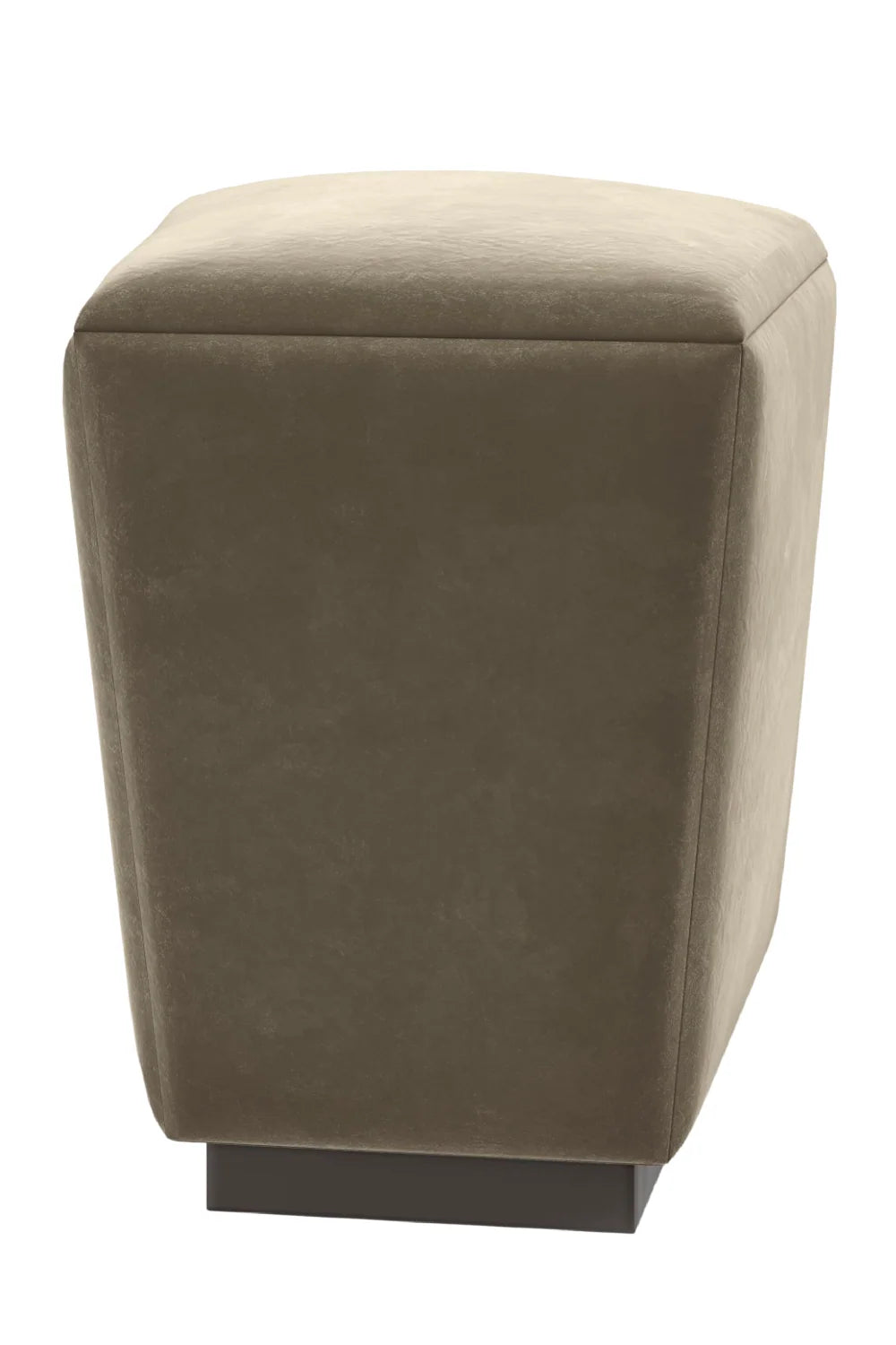 Luxury Upholstered Modern Mohair Storage Ottoman European Style for Villa