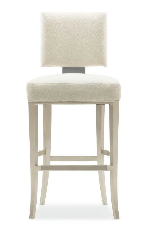 Luxury Upholstered Modern Neutral Bar Stool European Style for Villa