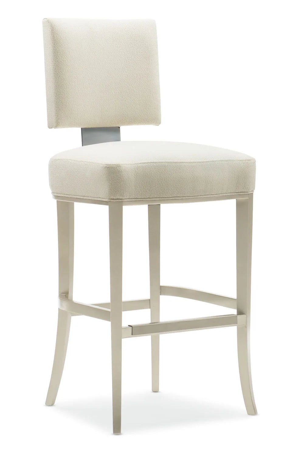 Luxury Upholstered Modern Neutral Bar Stool European Style for Villa
