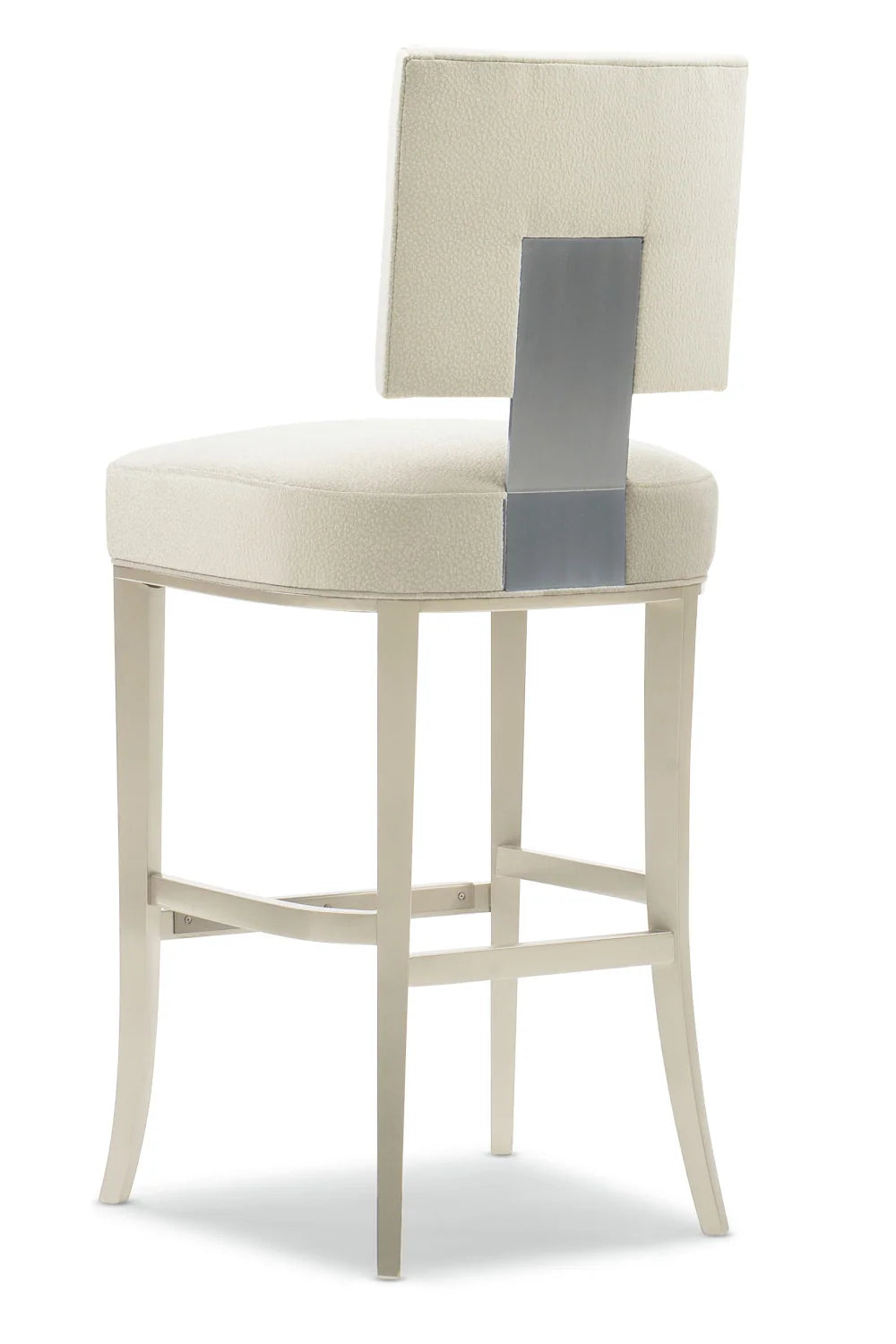 Luxury Upholstered Modern Neutral Bar Stool European Style for Villa