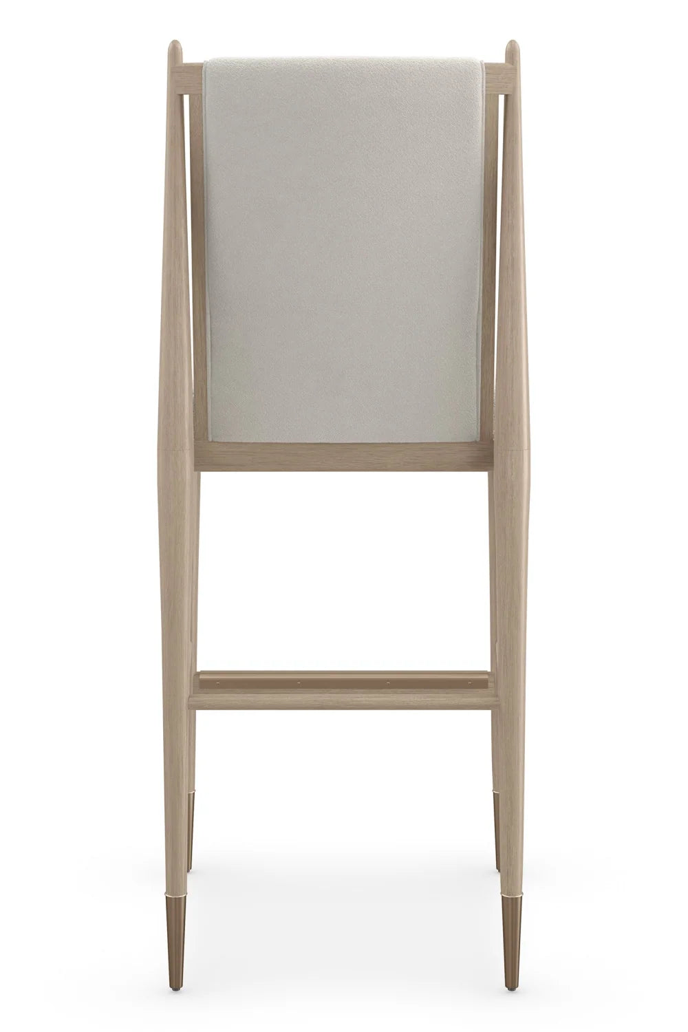 Luxury Upholstered Modern Oak Bar Stool European Style for Villa