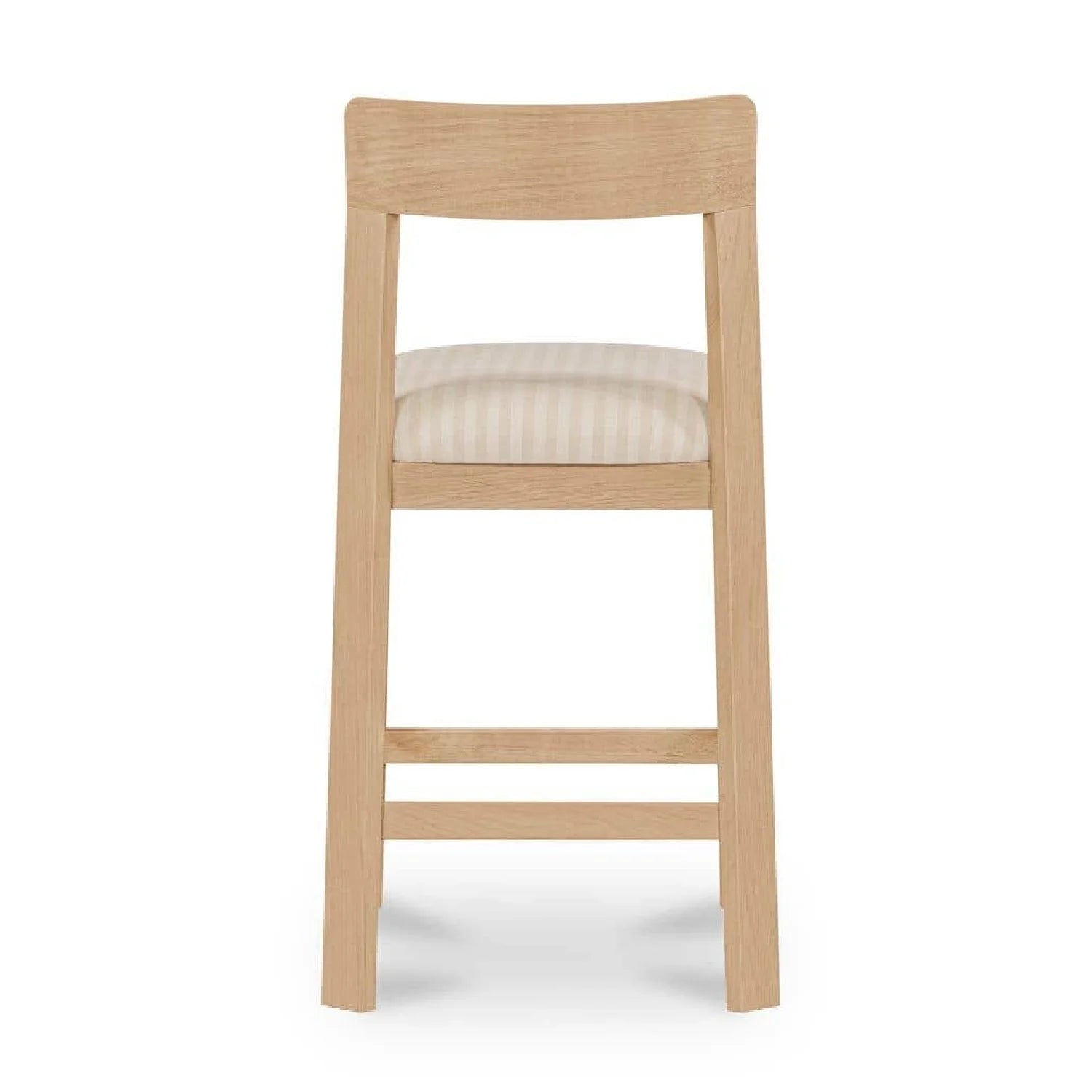Luxury Upholstered Modern Oak Counter Stool European Style for Villa