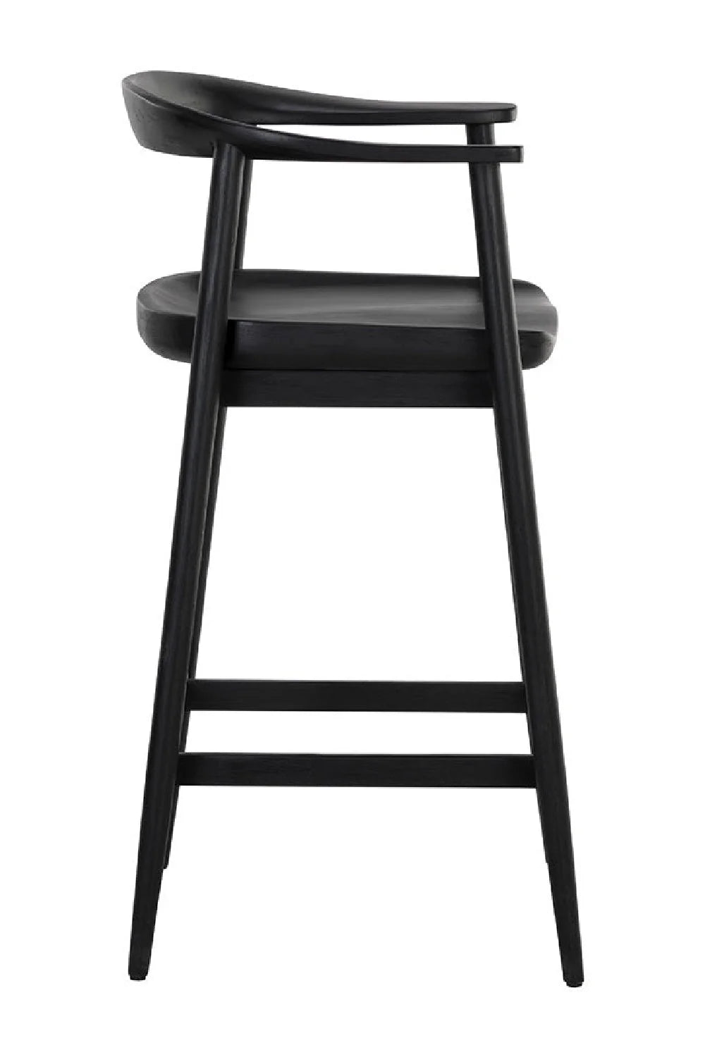Luxury Upholstered Modern Oak Counter Stool European Style for Villa