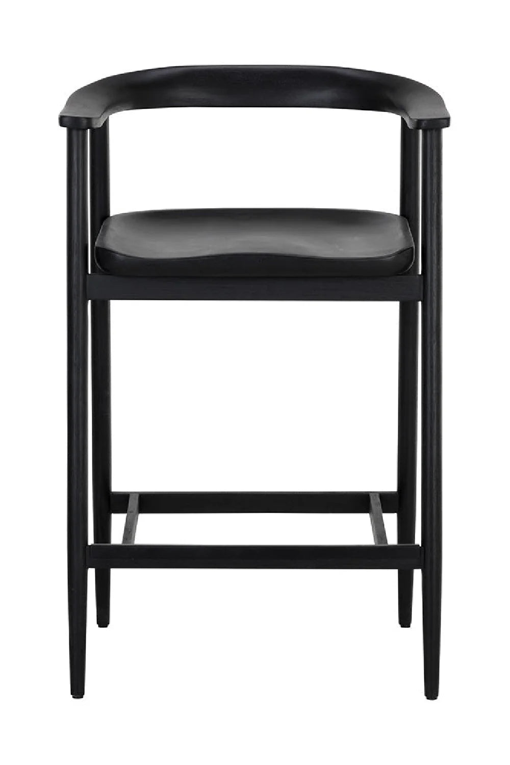 Luxury Upholstered Modern Oak Counter Stool European Style for Villa