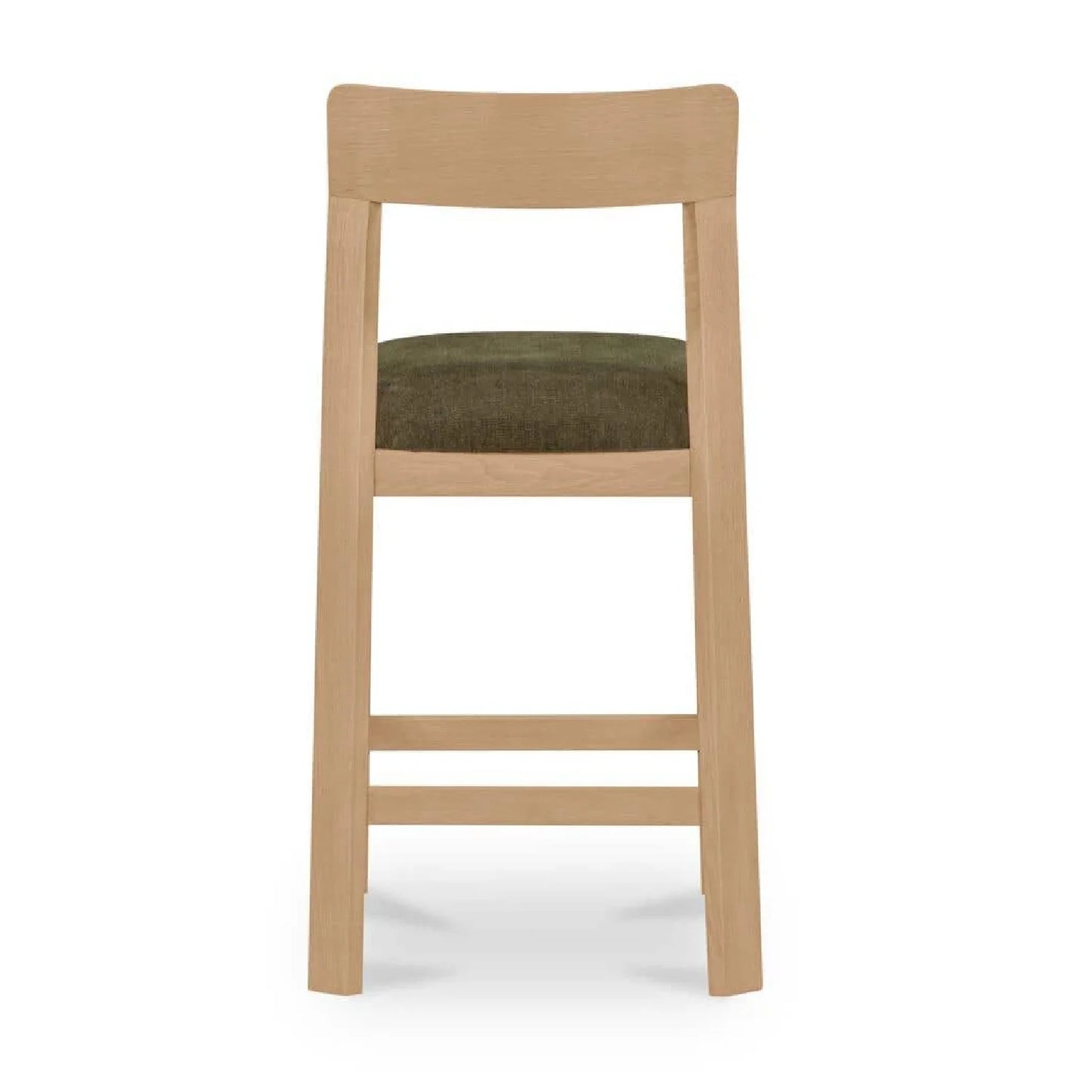 Luxury Upholstered Modern Oak Counter Stool European Style for Villa