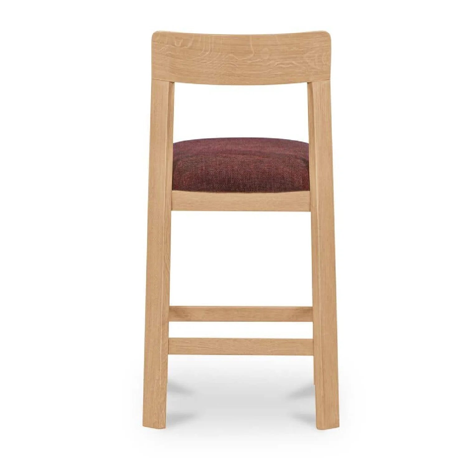 Luxury Upholstered Modern Oak Counter Stool European Style for Villa