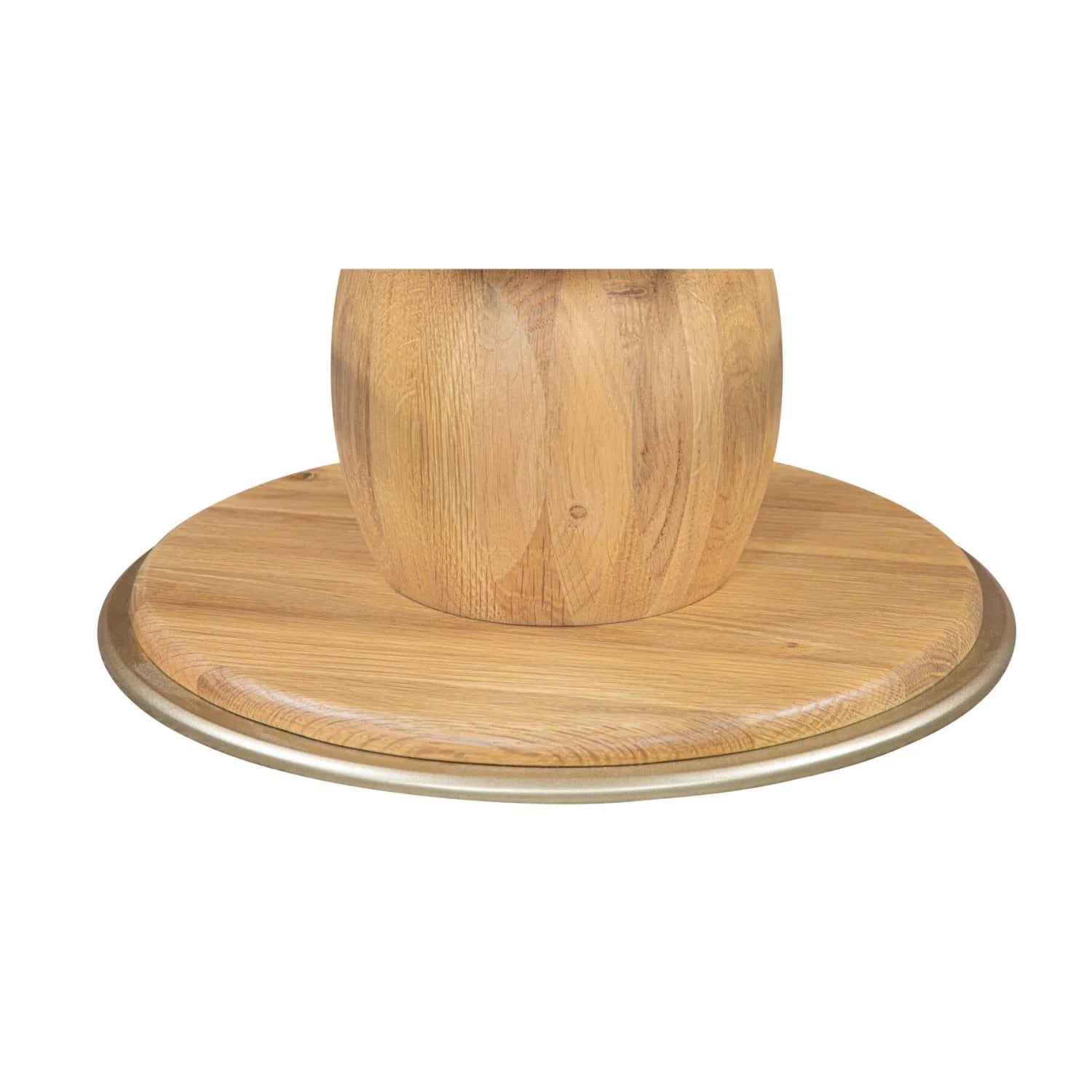 Luxury Upholstered Modern Oak Swivel Counter Stool European Style for Villa