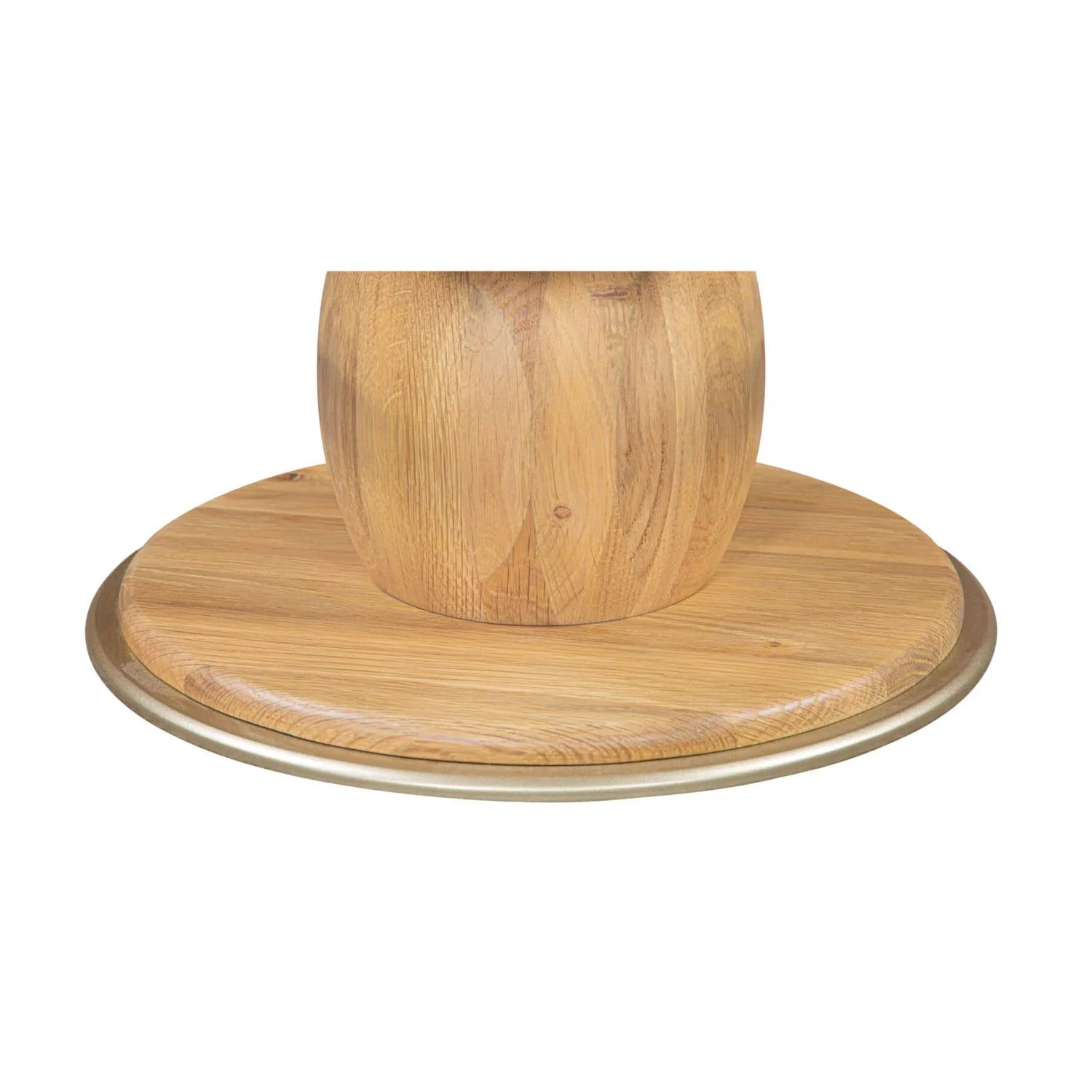 Luxury Upholstered Modern Oak Swivel Counter Stool European Style for Villa