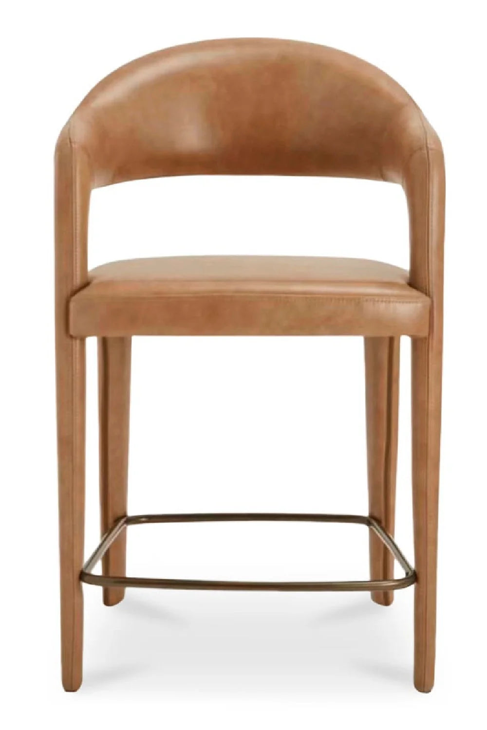 Luxury Upholstered Modern Open Barrel Counter Stool European Style for Villa