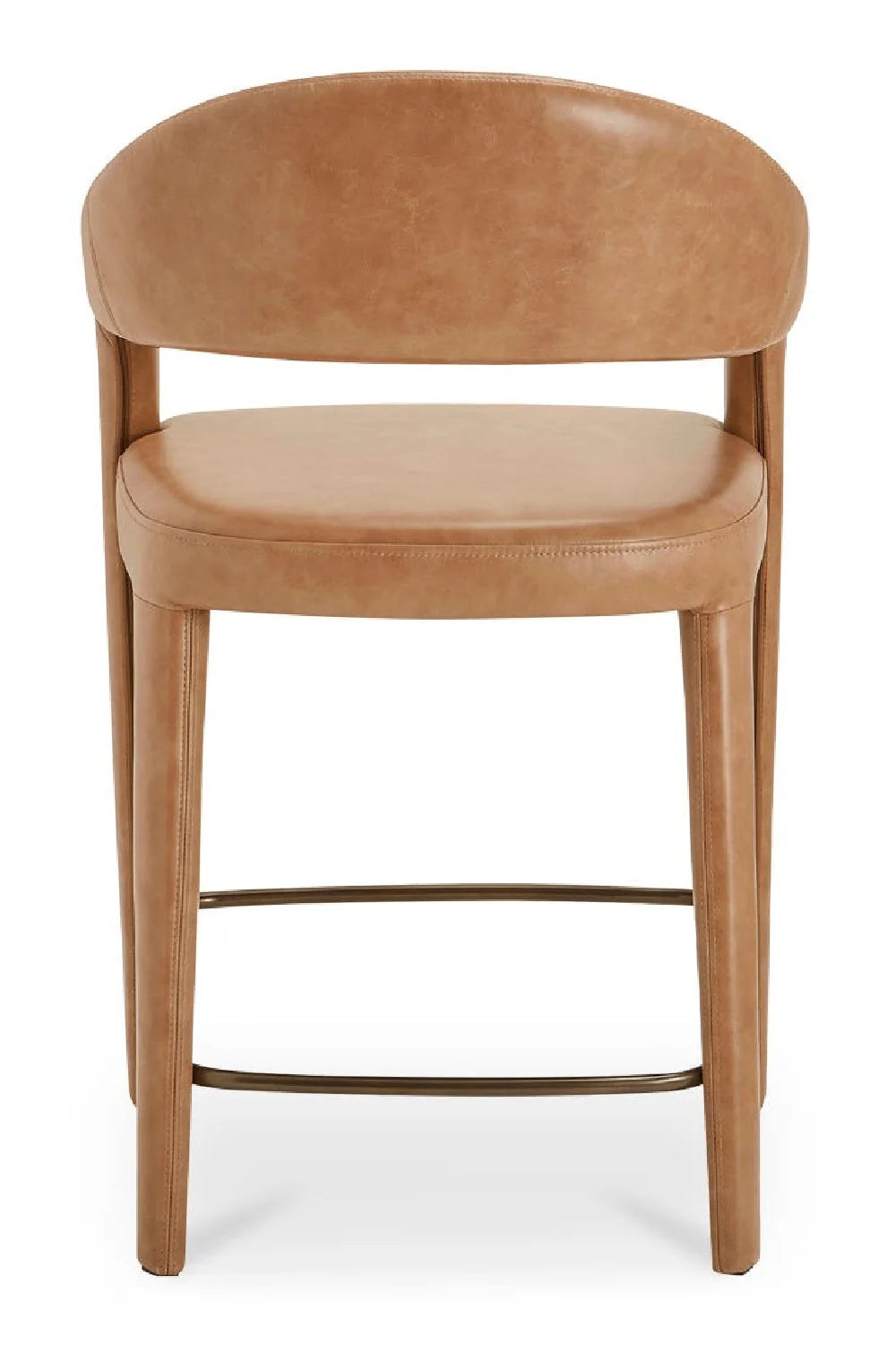Luxury Upholstered Modern Open Barrel Counter Stool European Style for Villa