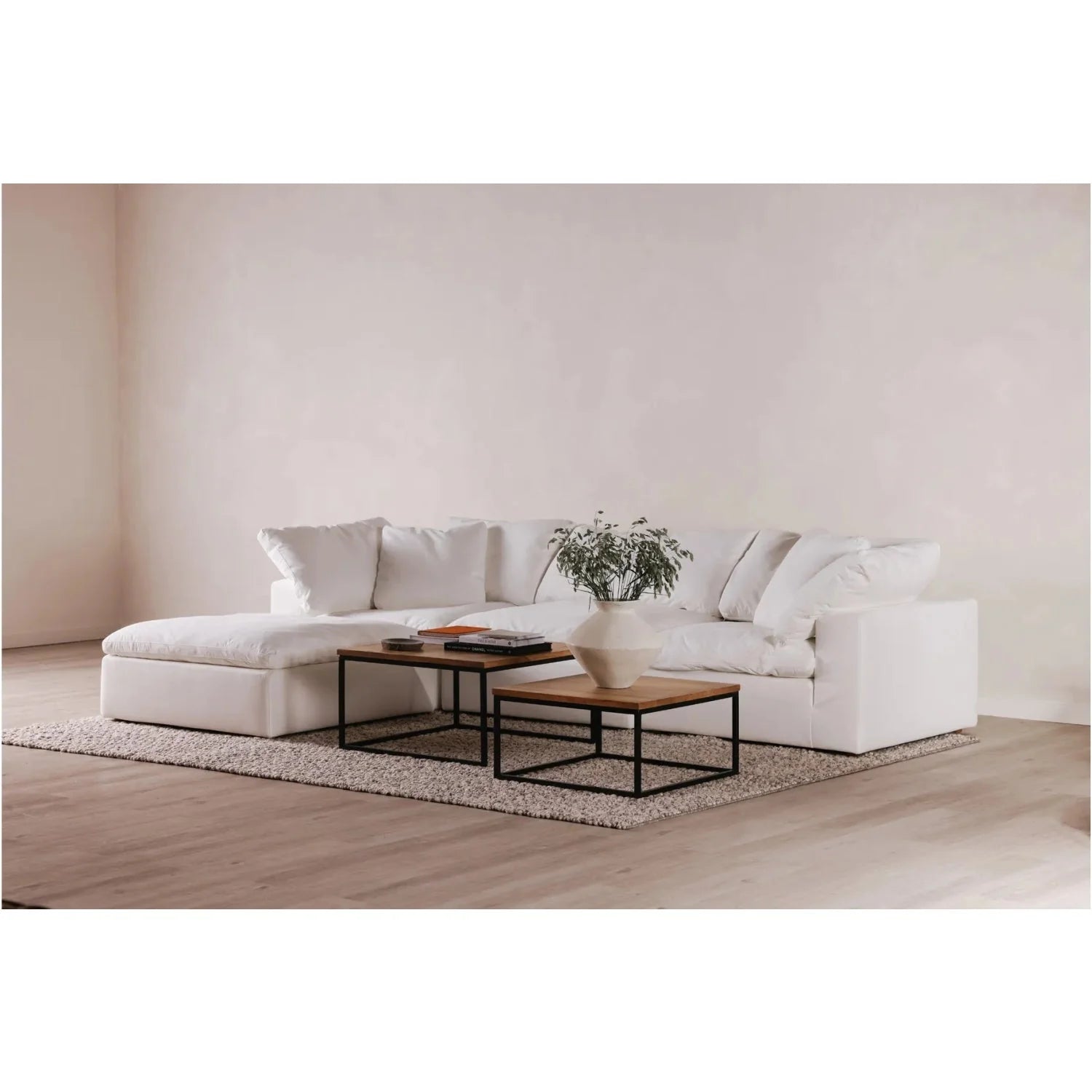 Luxury Upholstered Modern Ottoman European Style for Villa