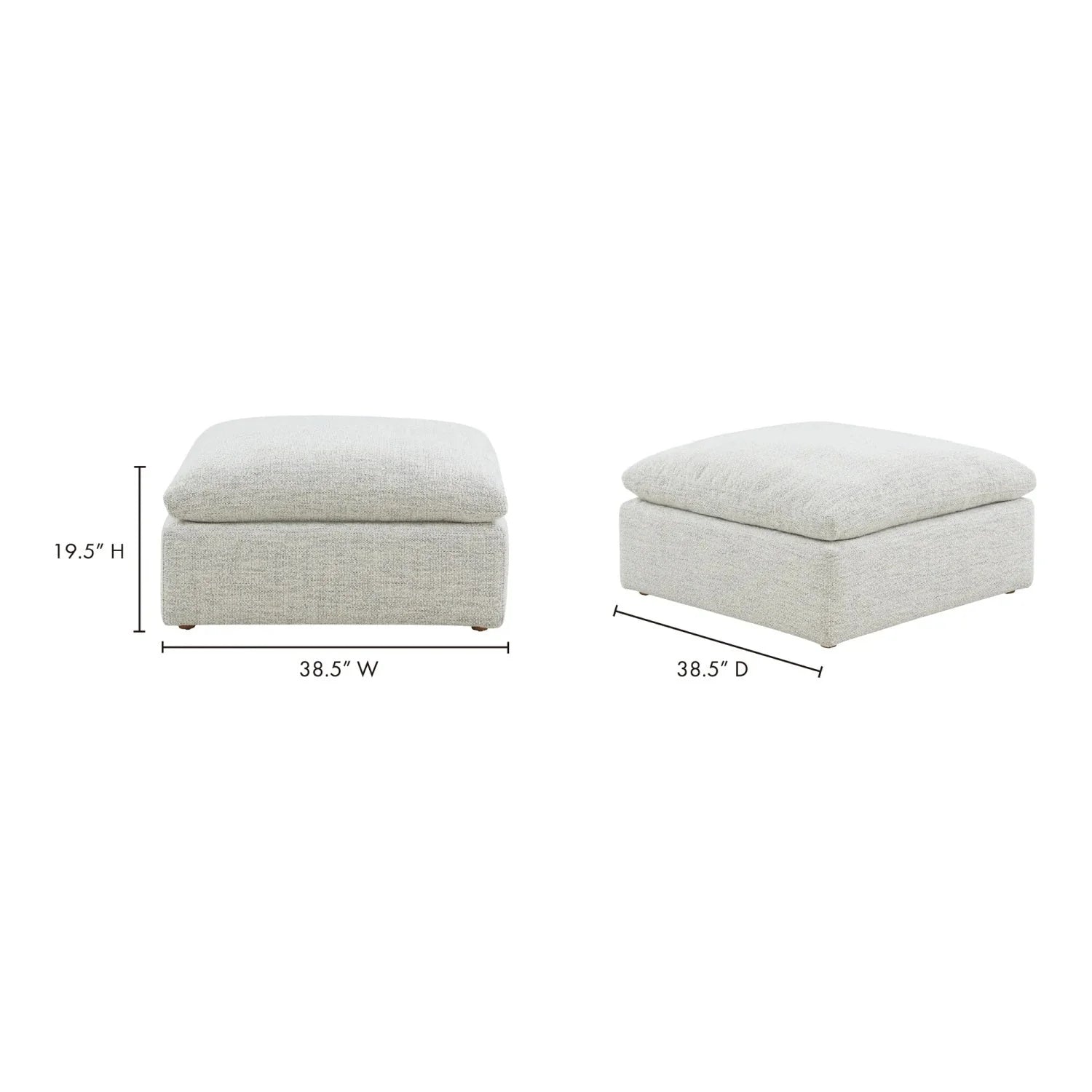 Luxury Upholstered Modern Ottoman European Style for Villa