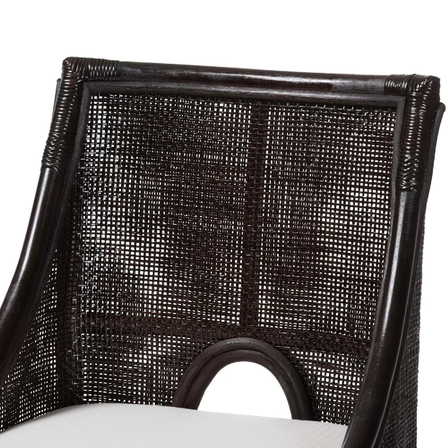 Luxury Upholstered Modern Rattan Counter Stool European Style for Villa